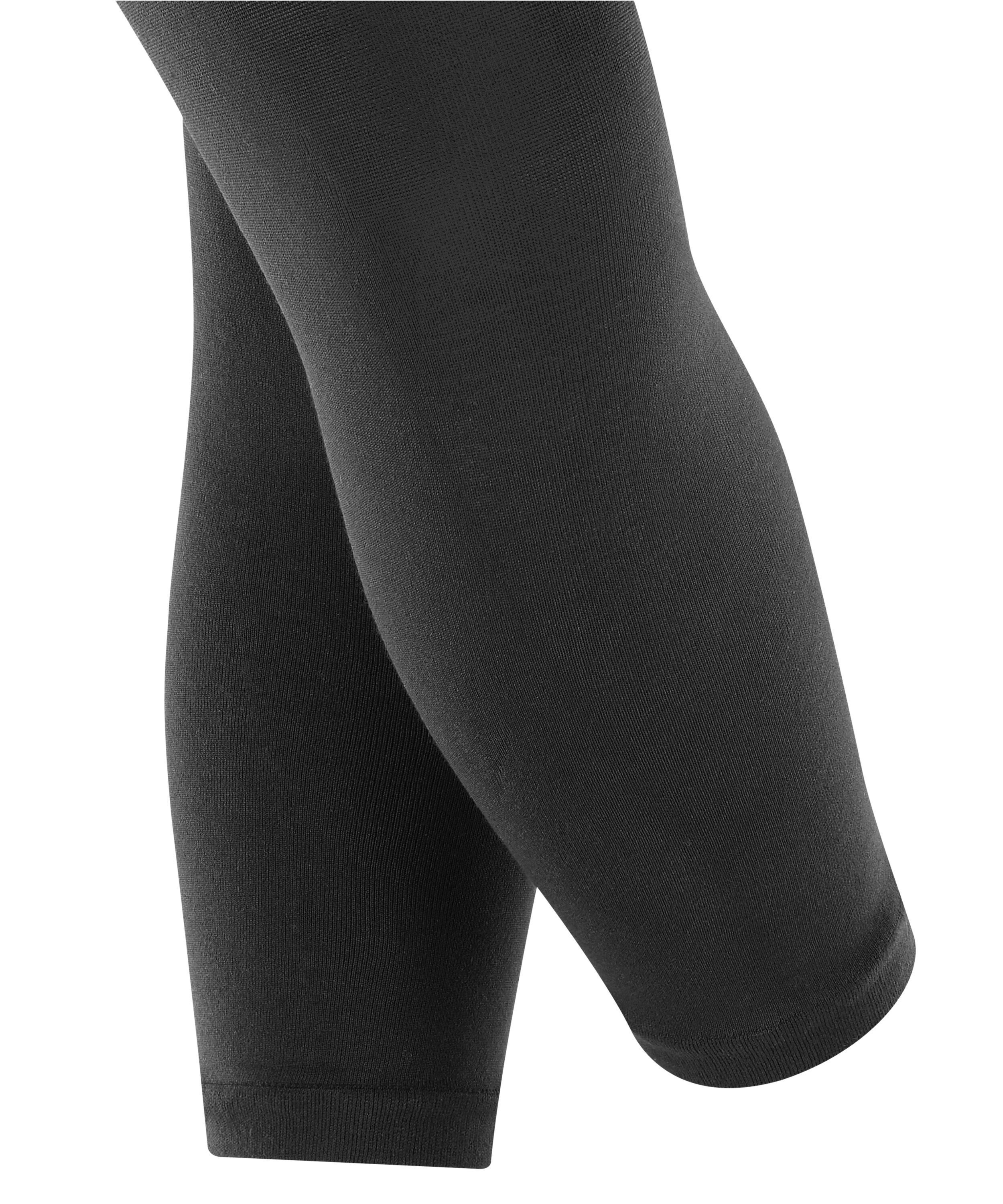 aus black (3000) St) hautfreundlicher Cotton Strickstrumpfleggings FALKE Baumwolle Touch (1