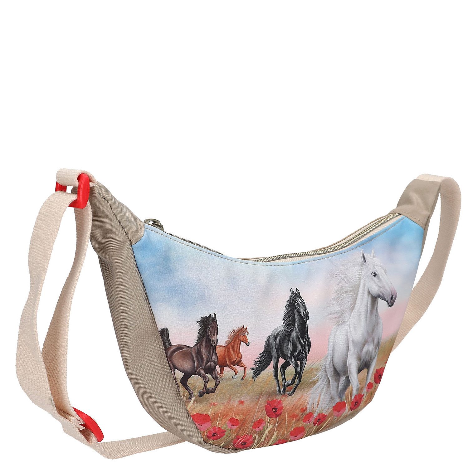 Depesche Geldbörse Depesche Halbmond Umhängetasche Miss Melody POPPY SAND 26-beige