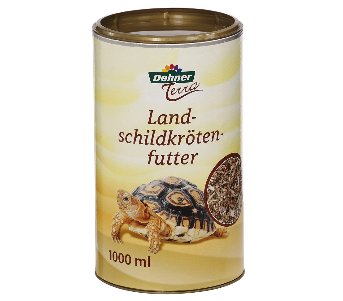 Dehner Terra Landschildkrötenfutter, hoher Rohfaseranteil, 1 l, für: Schildkröten, auch für Leguane / Dornschwänze