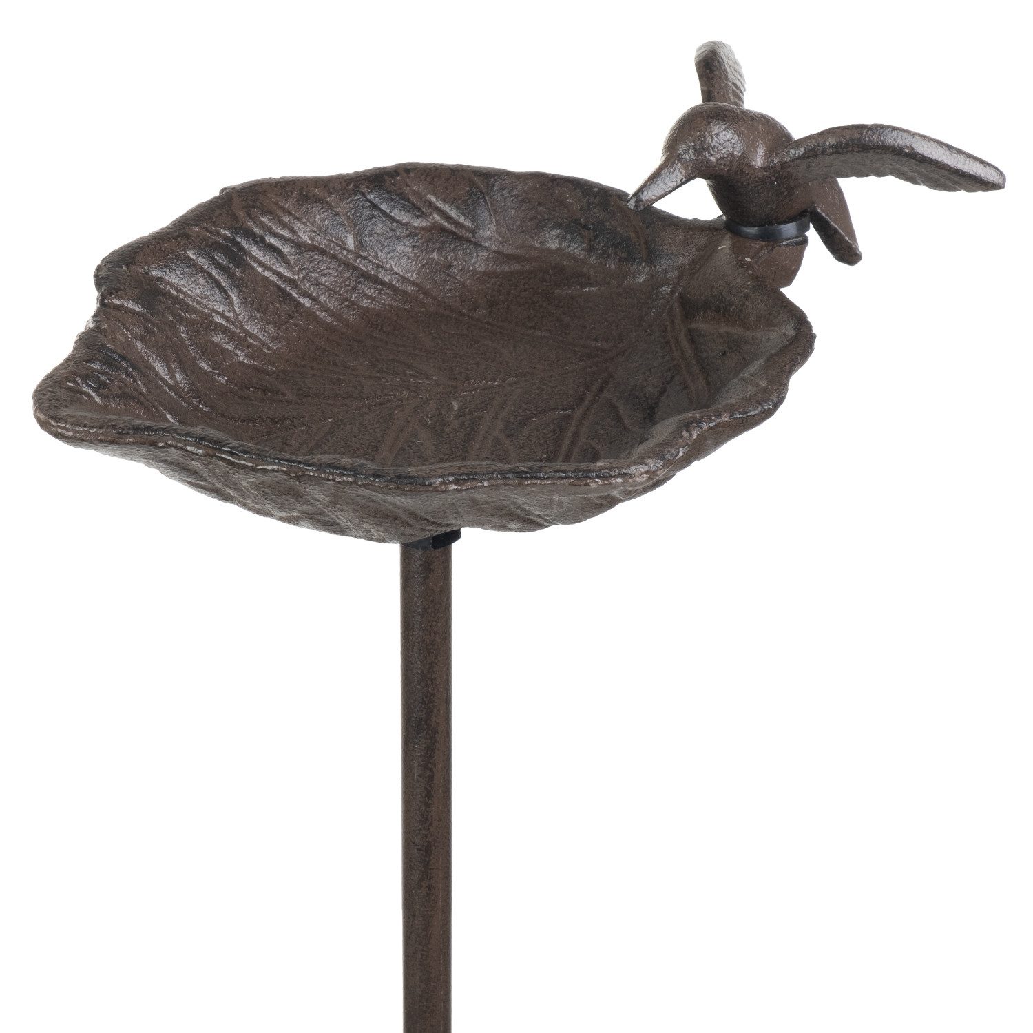 Antike Vogeltränke Aus Gusseisen – Mit Metalltopf, Zum Aufhängen, Garten-Deko, 22,2x31,8 Cm