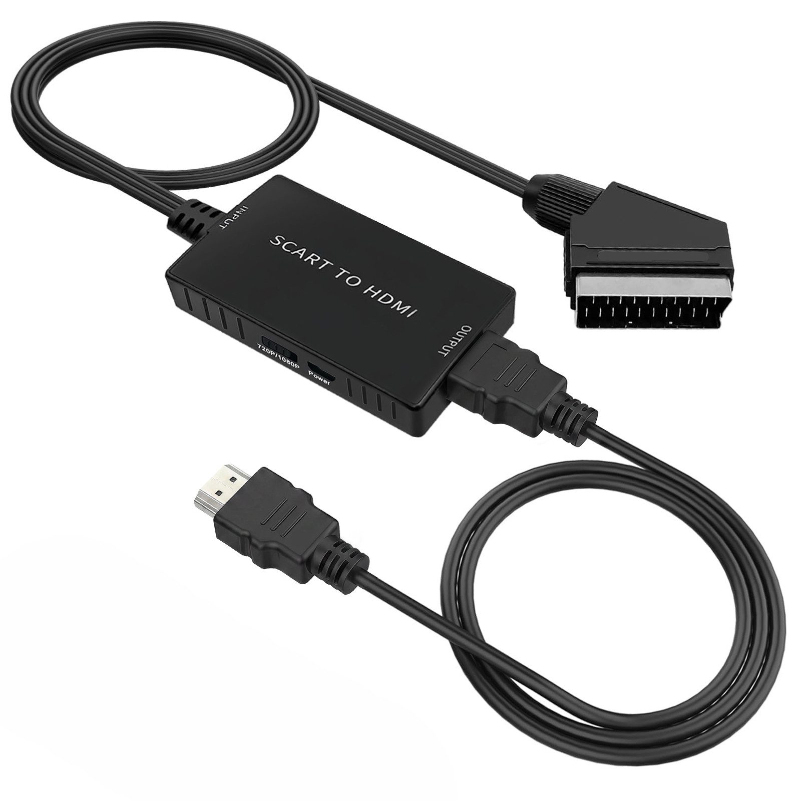 Bundviel AV zu HDMI Adapter,1080P Composite CVBS AV zu HDMI Video Audio HDMI-Adapter zu RCA, HDMI