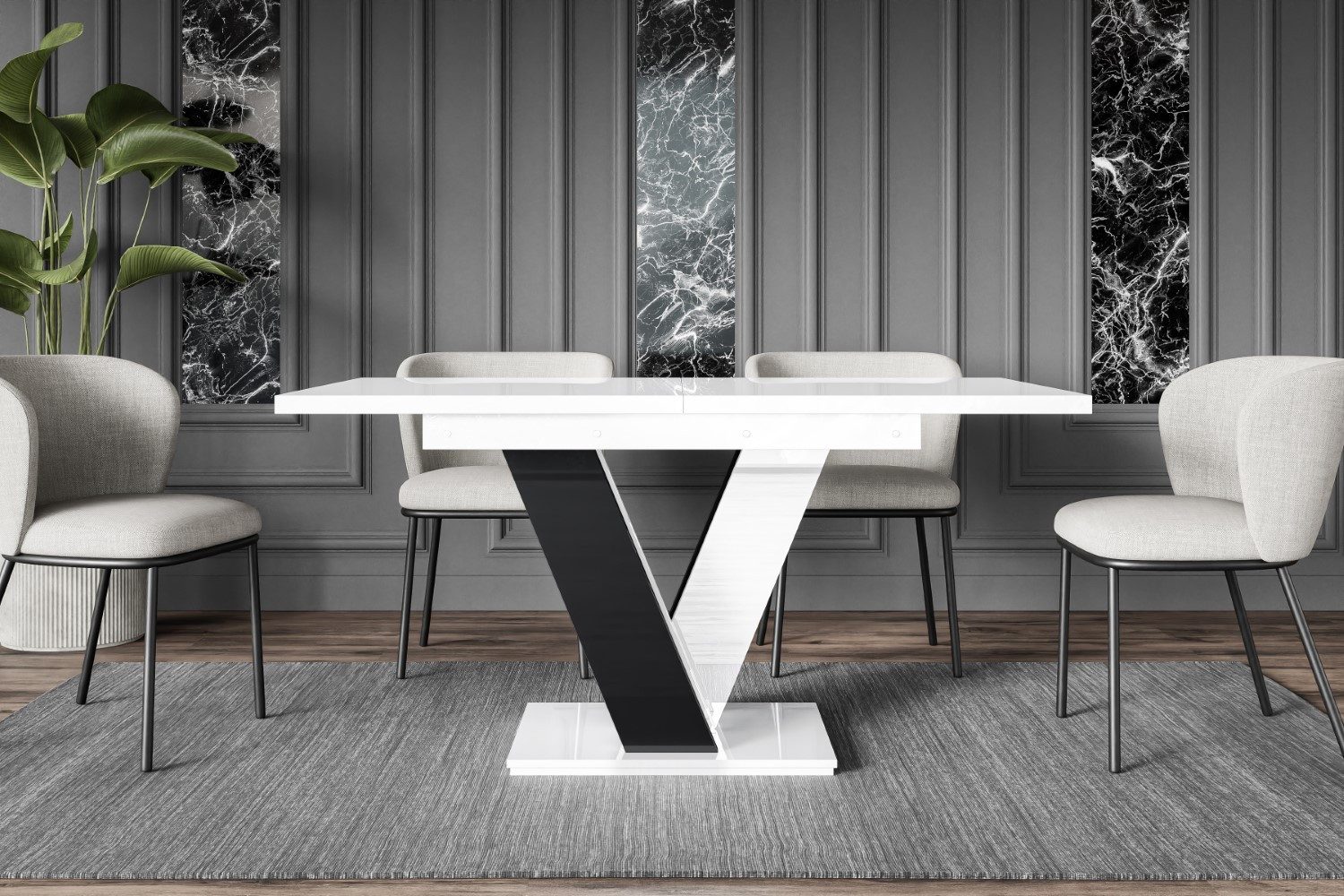 ALTDECOR Esstisch ASIV (Esstisch ausziehbar, Esszimmertische, Tisch Wohnzim günstig online kaufen