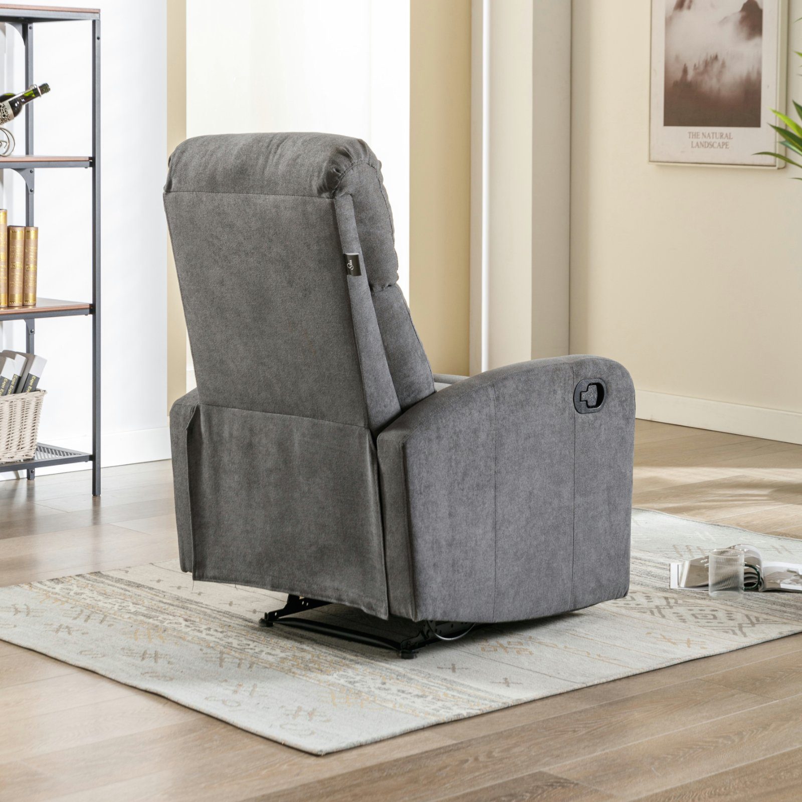 SVITA Relaxsessel LEX, weich gepolstert, | ergonomisch Hellgrau hoher geformt, Hellgrau Sitzkomfort