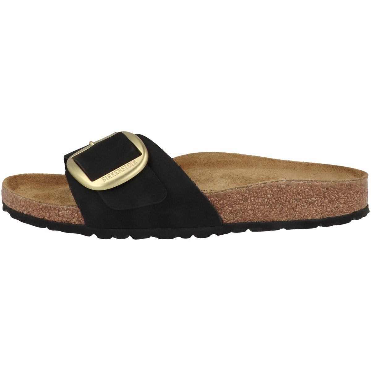 Birkenstock Madrid Big Buckle Nubukleder schmal Damen Pantolette Hausschuhe, Sandaletten, Mules, Pantoffeln, Slipper