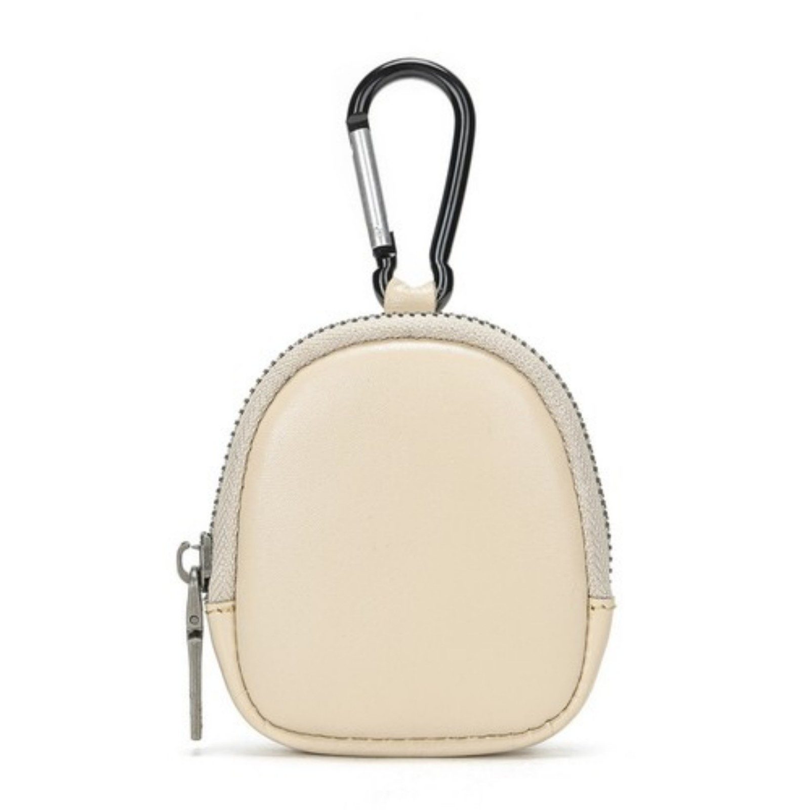 YUBRO-STUDIO Brieftasche Leder Münzgeldbörse Schlüsselanhänger Tasche mit Karabinerclip