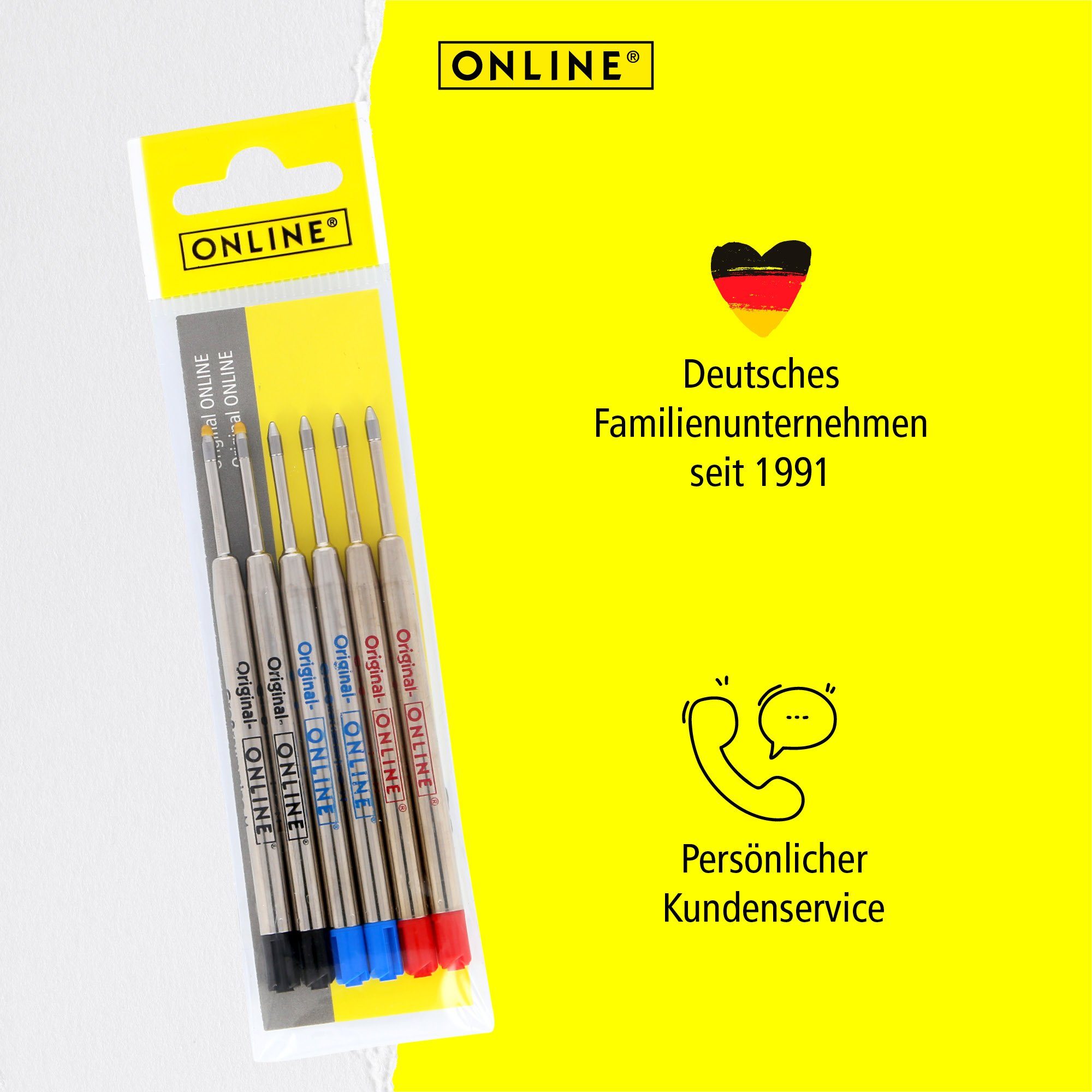 Pen Standard-Kugelschreiber, blau, schwarz, Kugelschreiberminen, Kugelschreiber hergestellt der rot für Online Schweiz in G2-Format,