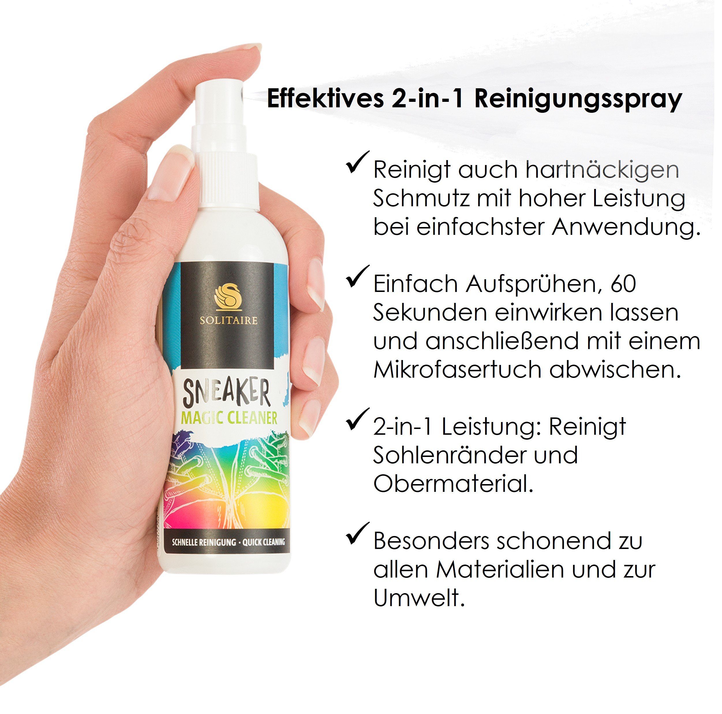 Solitaire Sneaker Magic Cleaner - Reinigt schnell und effektiv Schuhreiniger