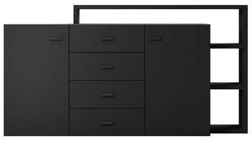 Helvetia Sideboard Bota, B/T/H: 180 cm / 37 cm / 97 cm