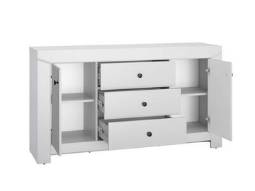 Stylefy Kommode Triss I Silbergrau (Sideboard, Standschrank), Design