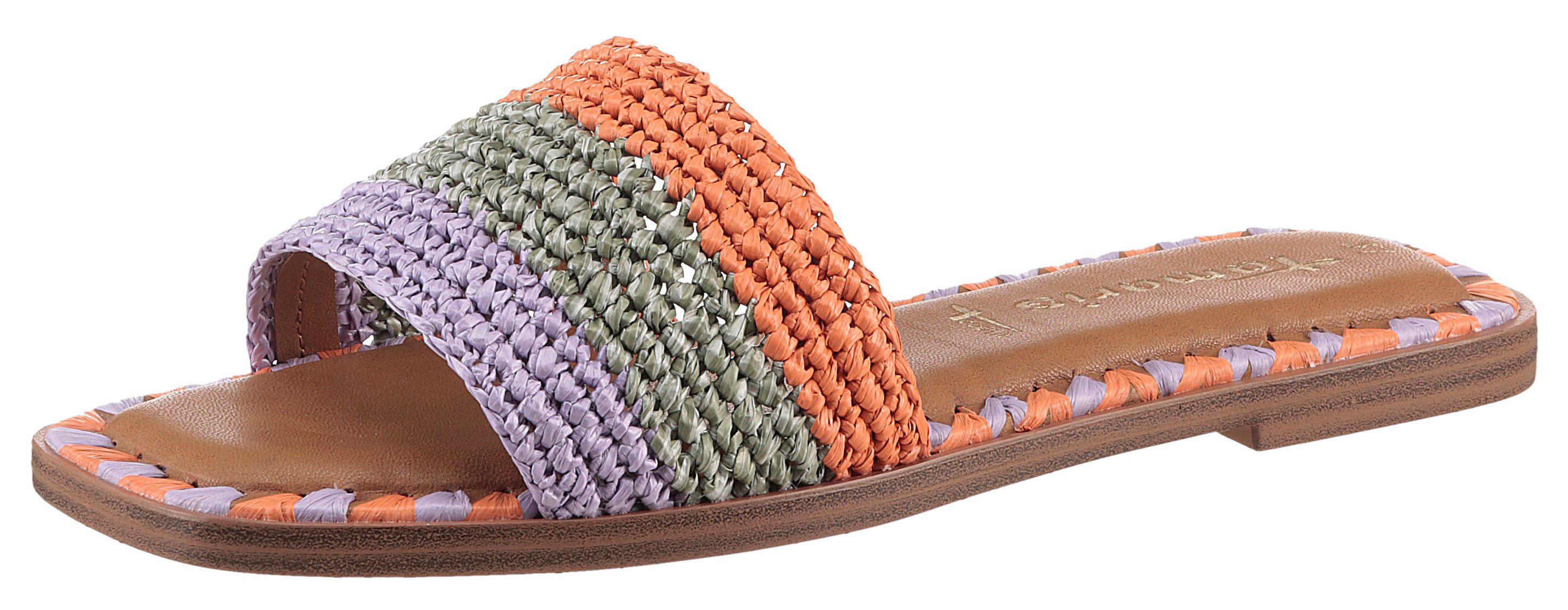 Tamaris Pantolette, Blockabsatz, Sommerschuh, Strandschuh, zweifarbige günstig online kaufen