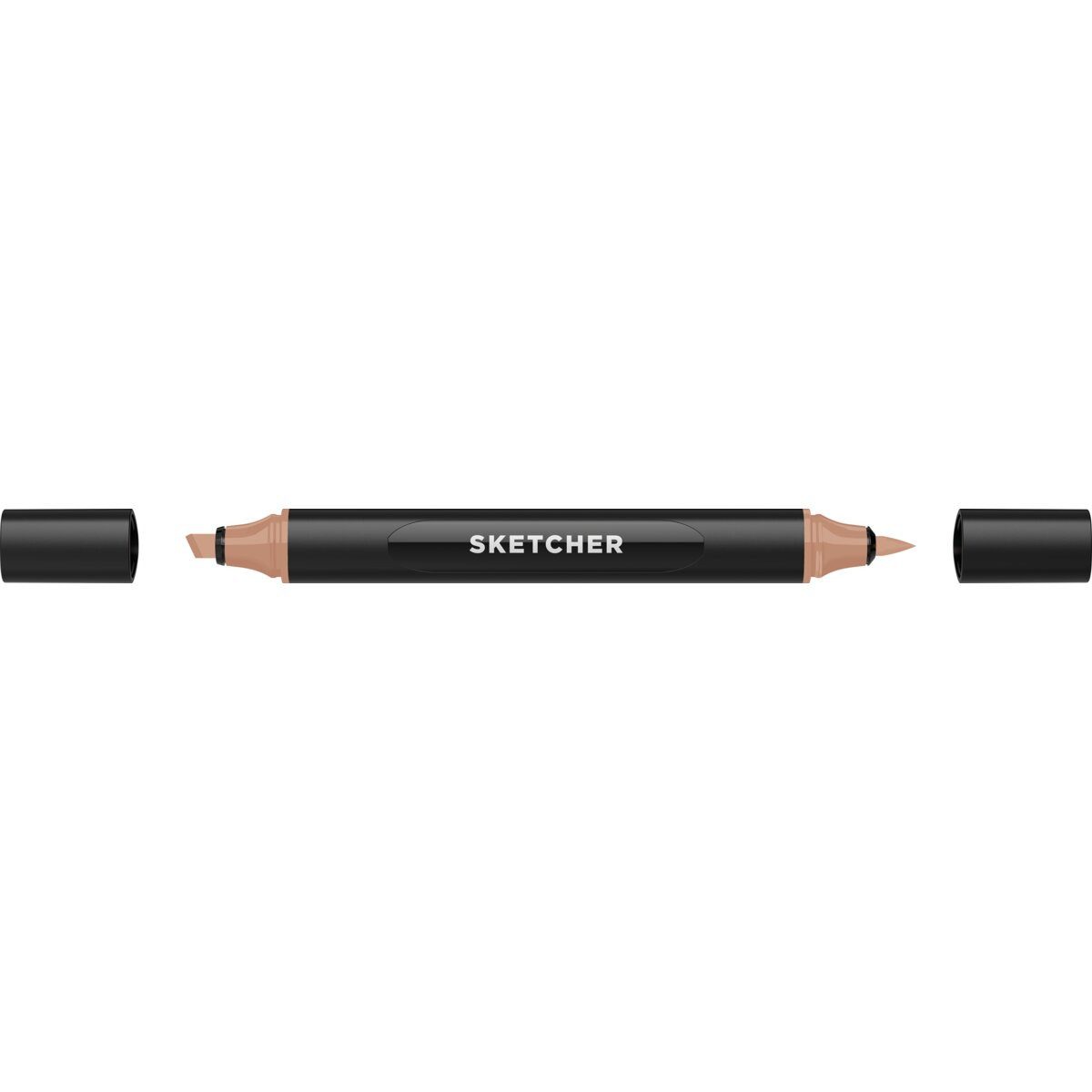 Filzstift Twinmarker Sketcher brush+chisel M 125 mahagoni