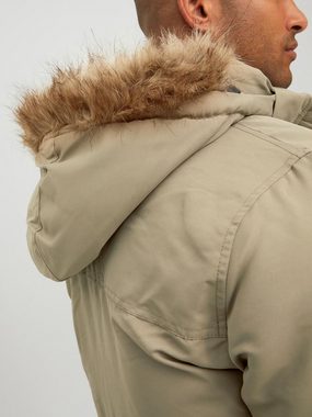 Jack & Jones Parka Warm Gefütterte Jacke Winter Parka Blouson JJECRAFT 4839 in Braun