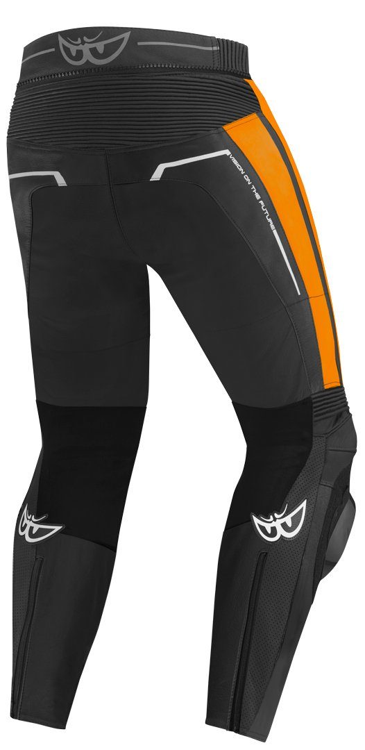 Motorrad Berik Lederhose Black/Orange Kendo Motorradhose