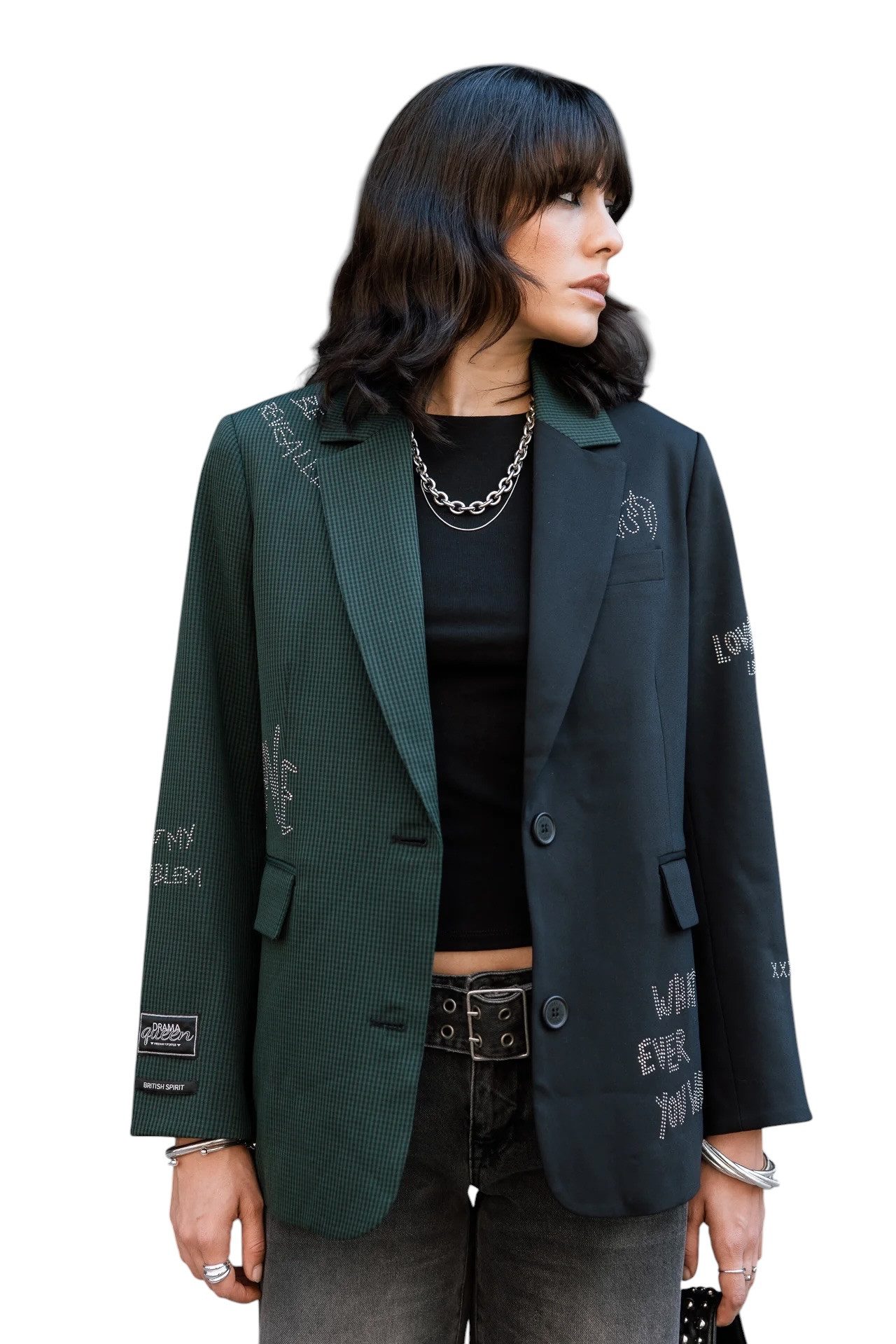 Freeman T. Porter Jackenblazer Varel Mix - Moderner Damenblazer im asymmetrischen Mix