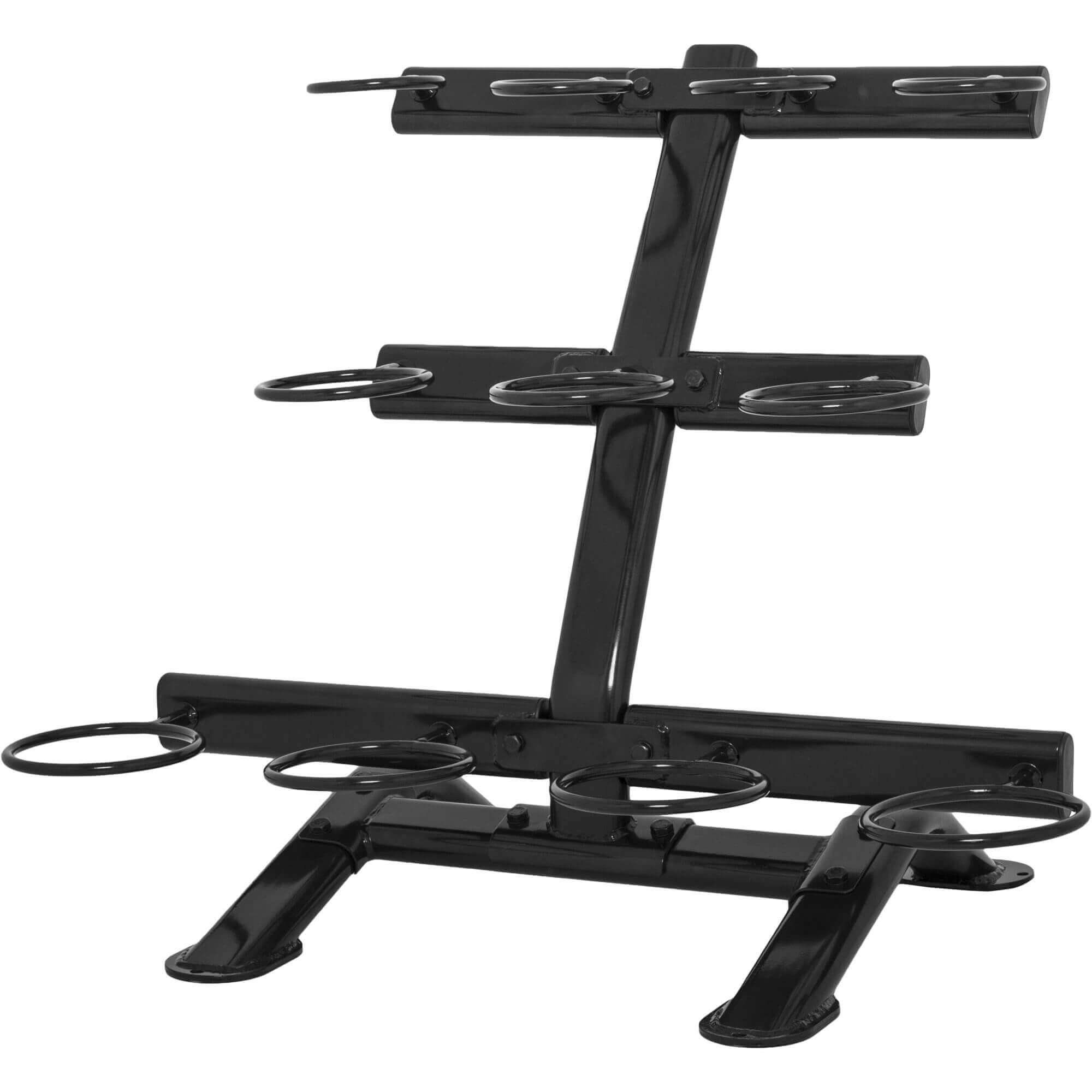 GORILLA SPORTS Kettlebell Rack, 3 für Schwarz cm, Ebenen Vertikale, 11 Kettlebells, 104,5x65x85