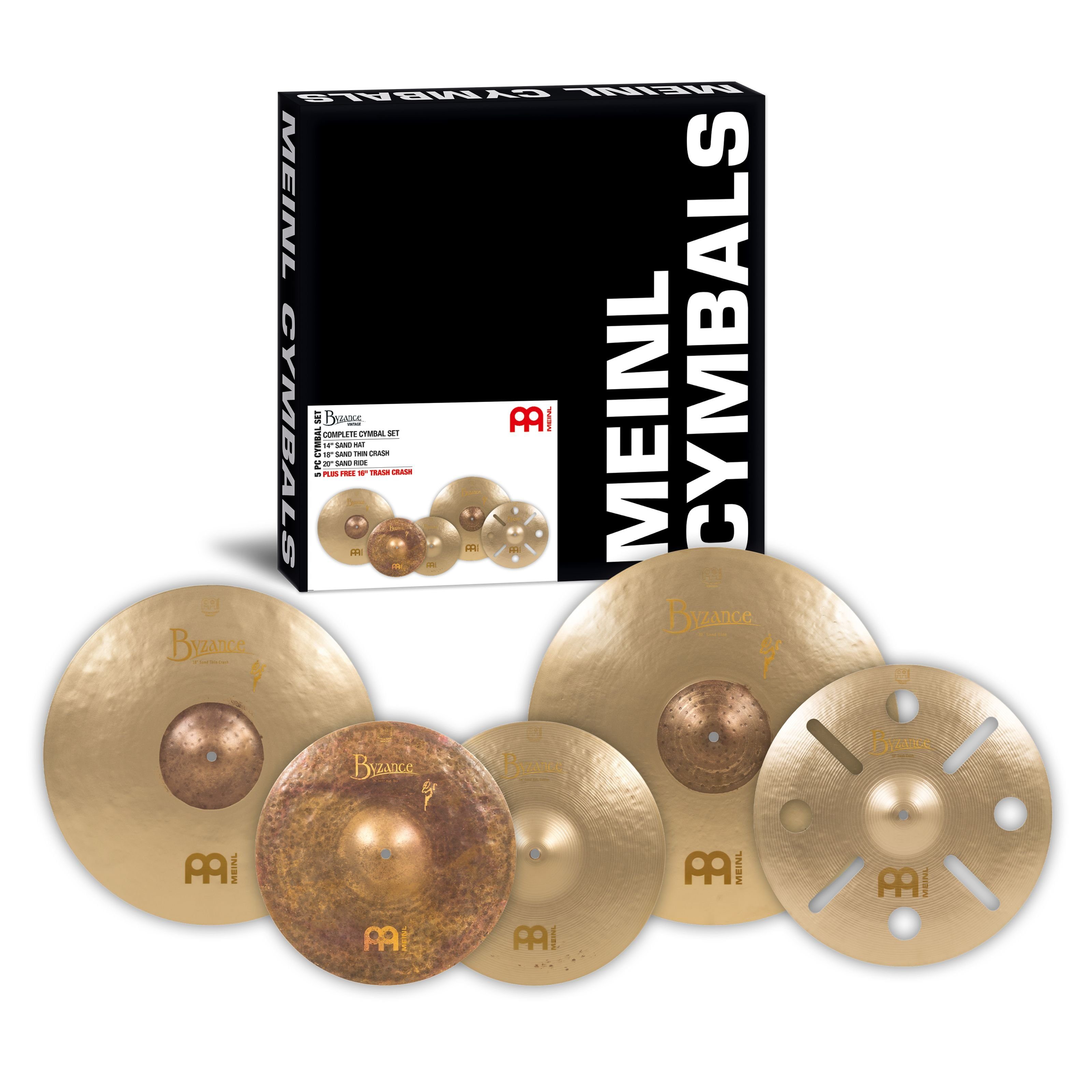 Meinl Percussion Becken, Cymbals, Cymbal Sets, Byzance Vintage Cymbal Set - Becken Set