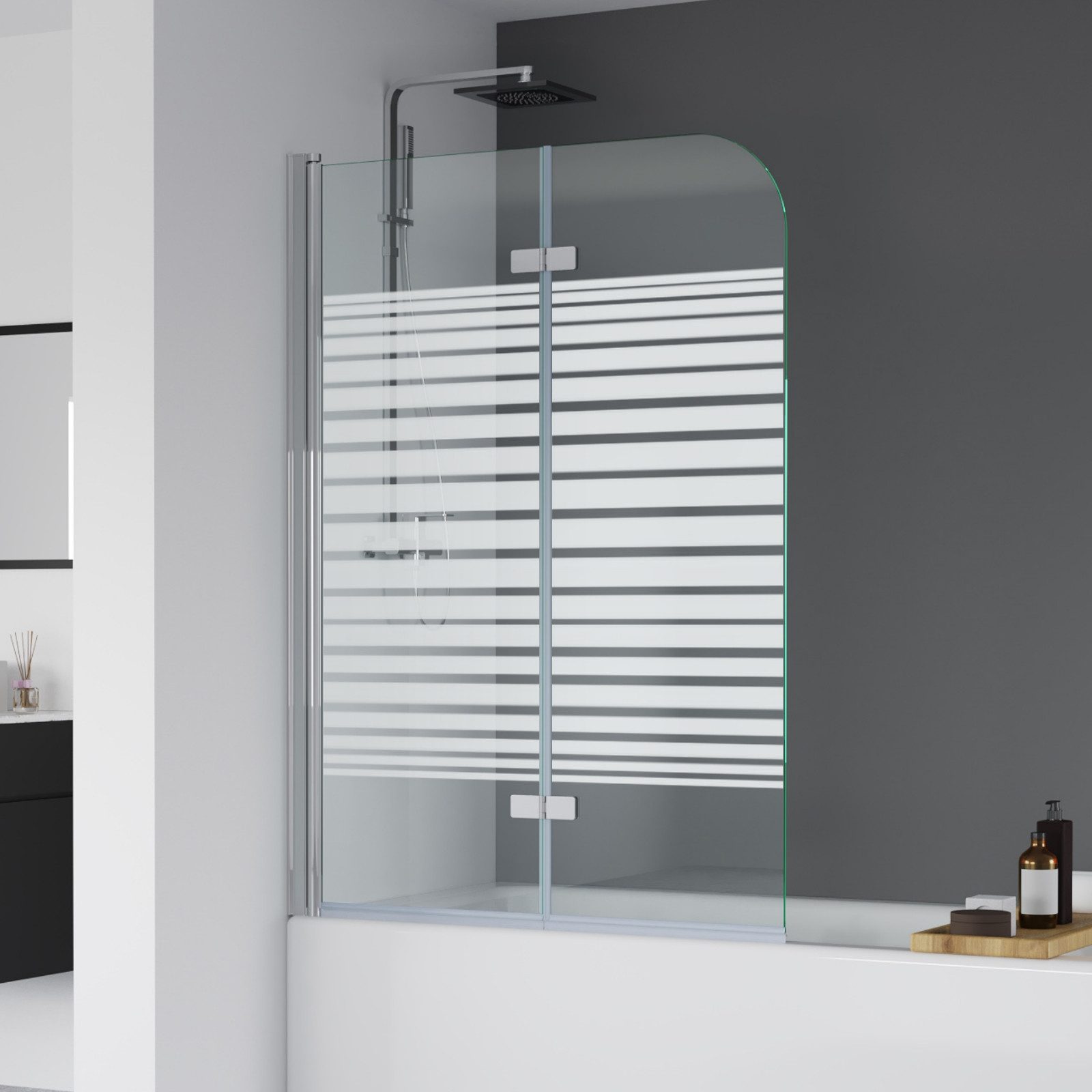 IMPTS Badewannenaufsatz Duschwand für Badewanne Duschabtrennung günstig online kaufen