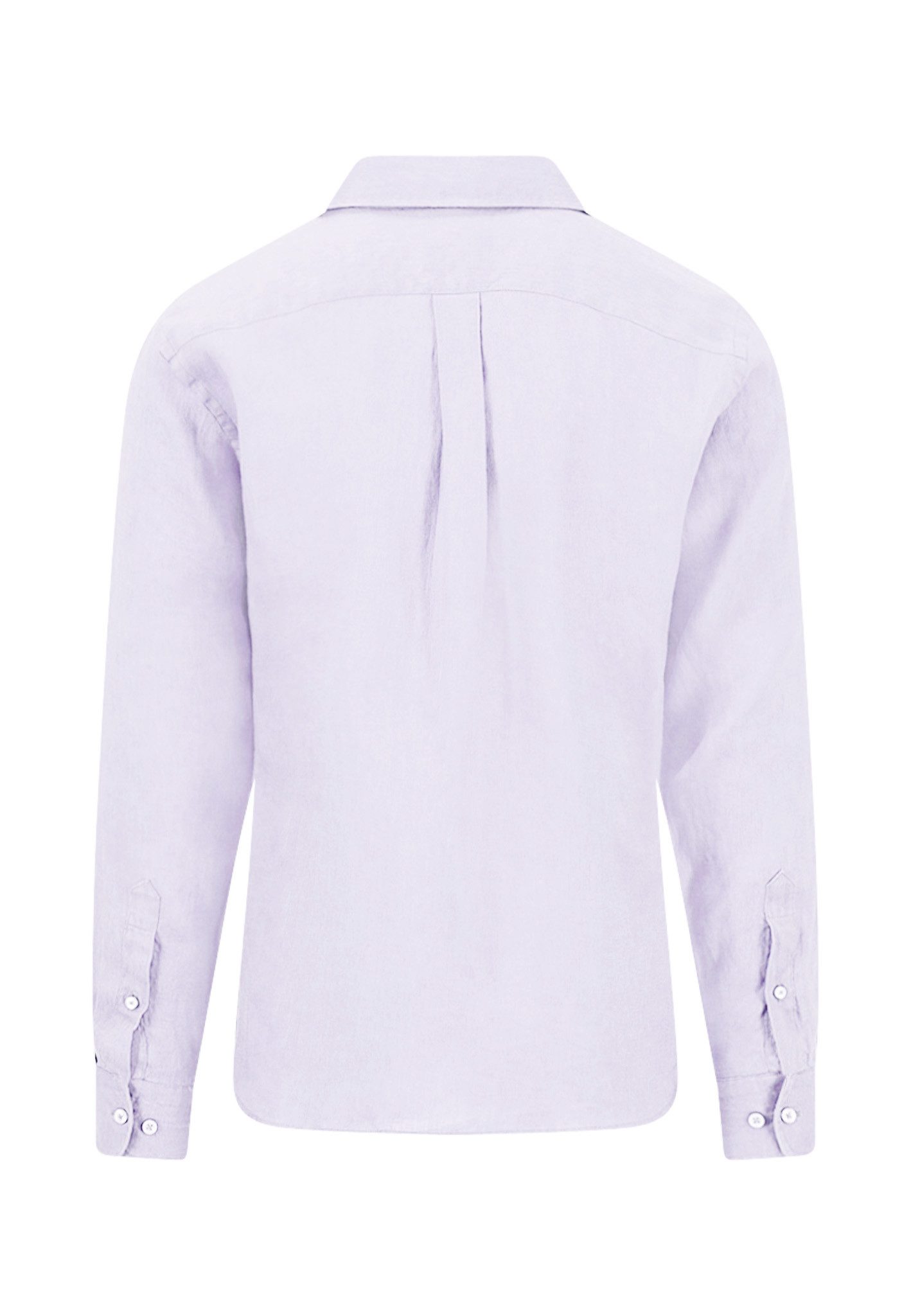 FYNCH-HATTON Leinenhemd mit Logo Stickerei