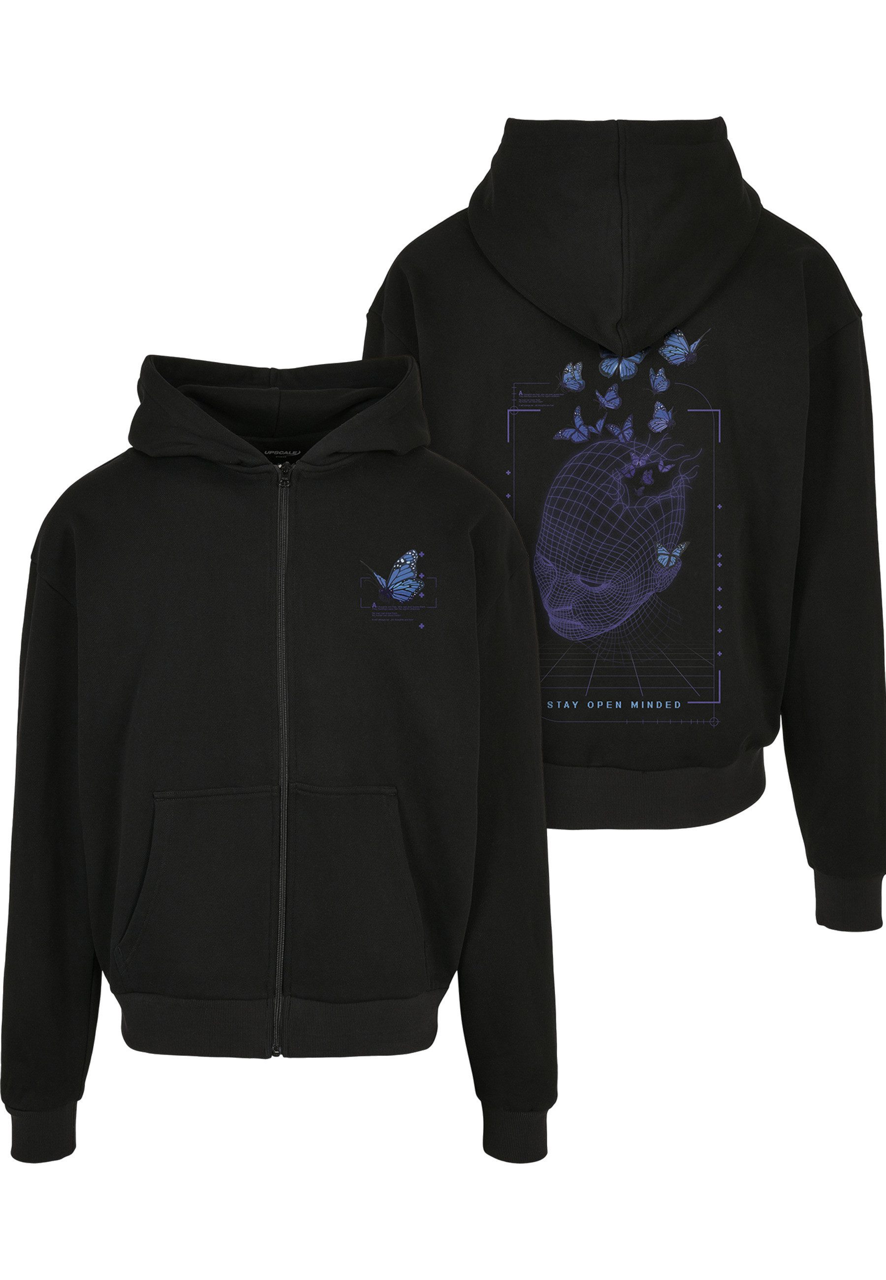 Upscale by Mister Tee Sweatjacke Upscale by Mister Tee Herren Grid Head Butterfly Oversize Hoody