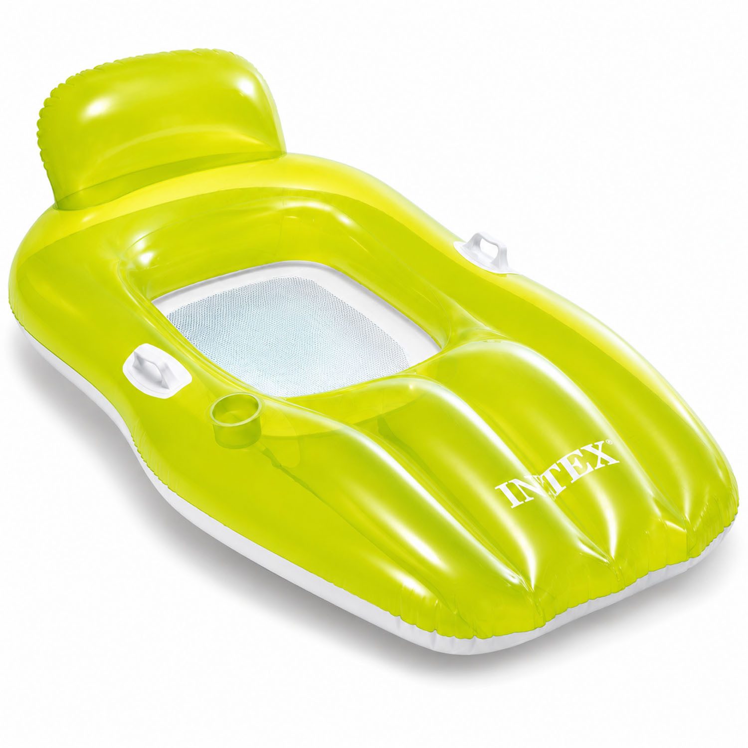Mojawo Luftmatratze Luftmatratze Matratzenstuhl Schwimmsessel Schwimmliege 188x71cm Lime