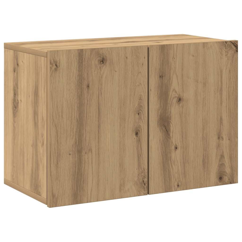vidaXL TV-Wand TV-Wandschrank Artisan-Eiche 60x30x41 cm, (1-St)