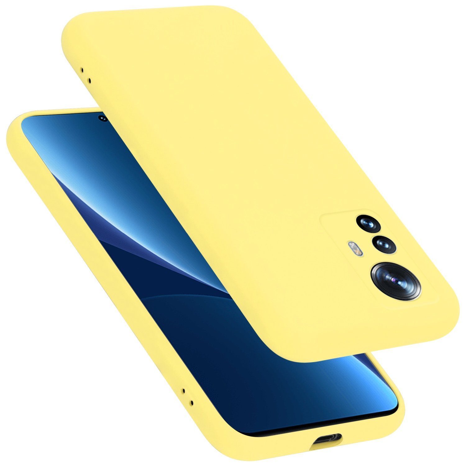 Cadorabo Handyhülle für Xiaomi 12 PRO Hülle Xiaomi 12 PRO, Flexible Hülle TPU Silikon Schutzhülle Back Cover Case