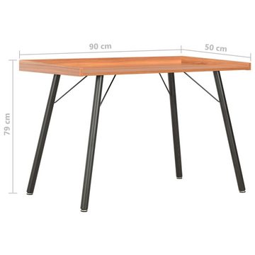 furnicato Schreibtisch Braun 90×50×79 cm