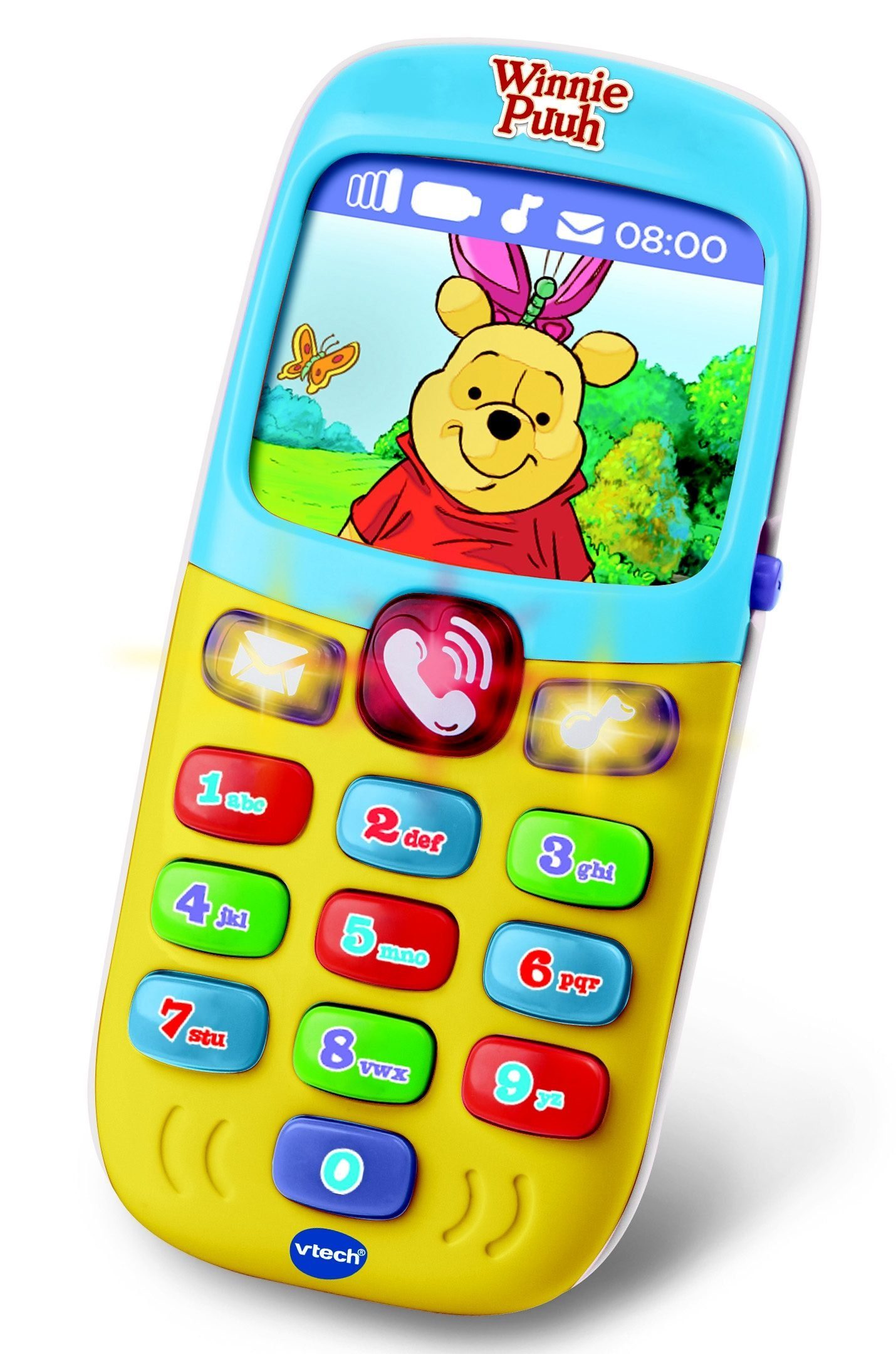 Vtech® Spieltelefon Winnie Puuh Lernhandy, Inhalte: Zahlen, Buchstaben und  Farben