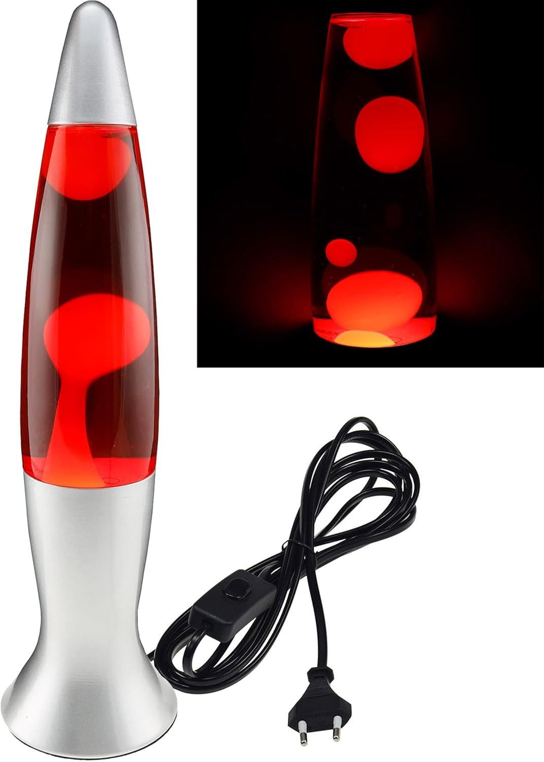 ChiliTec Lavalampe ChiliTec Lavalampe Wachslampe 40cm 1,5m Kabel mit Schalt günstig online kaufen