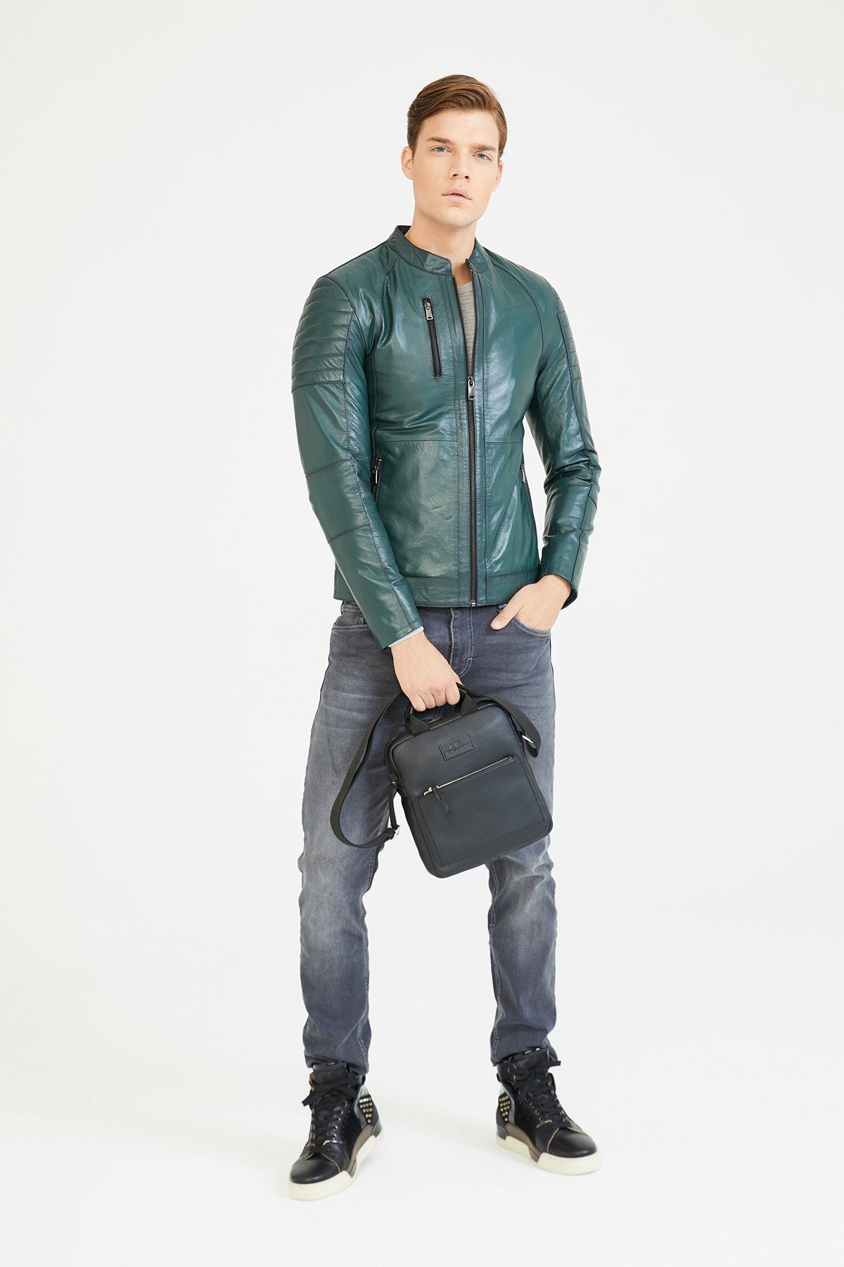dc Dericompany Lederjacke BD00019 Freizeitjacke. Bikerjacke günstig online kaufen