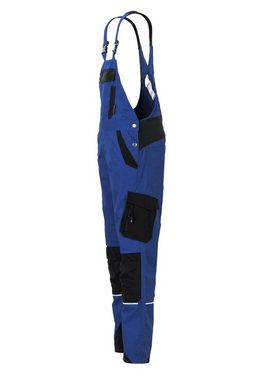 Planam Arbeitslatzhose Damen Latzhose Norit kornblumenblau/schwarz Gr. 54 (1-tlg)