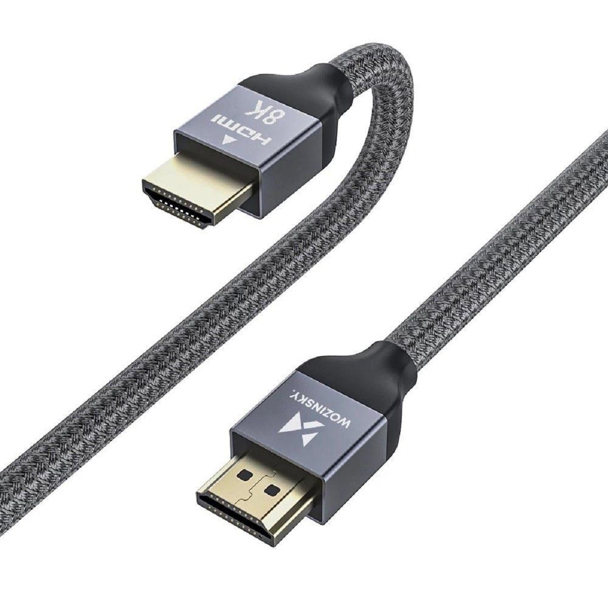 Wozinsky Kabel HDMI 2.1 8K 60 Hz 48 Gbps / 4K 120 Hz / 2K 144 Hz HDMI-Kabel, (100 cm)