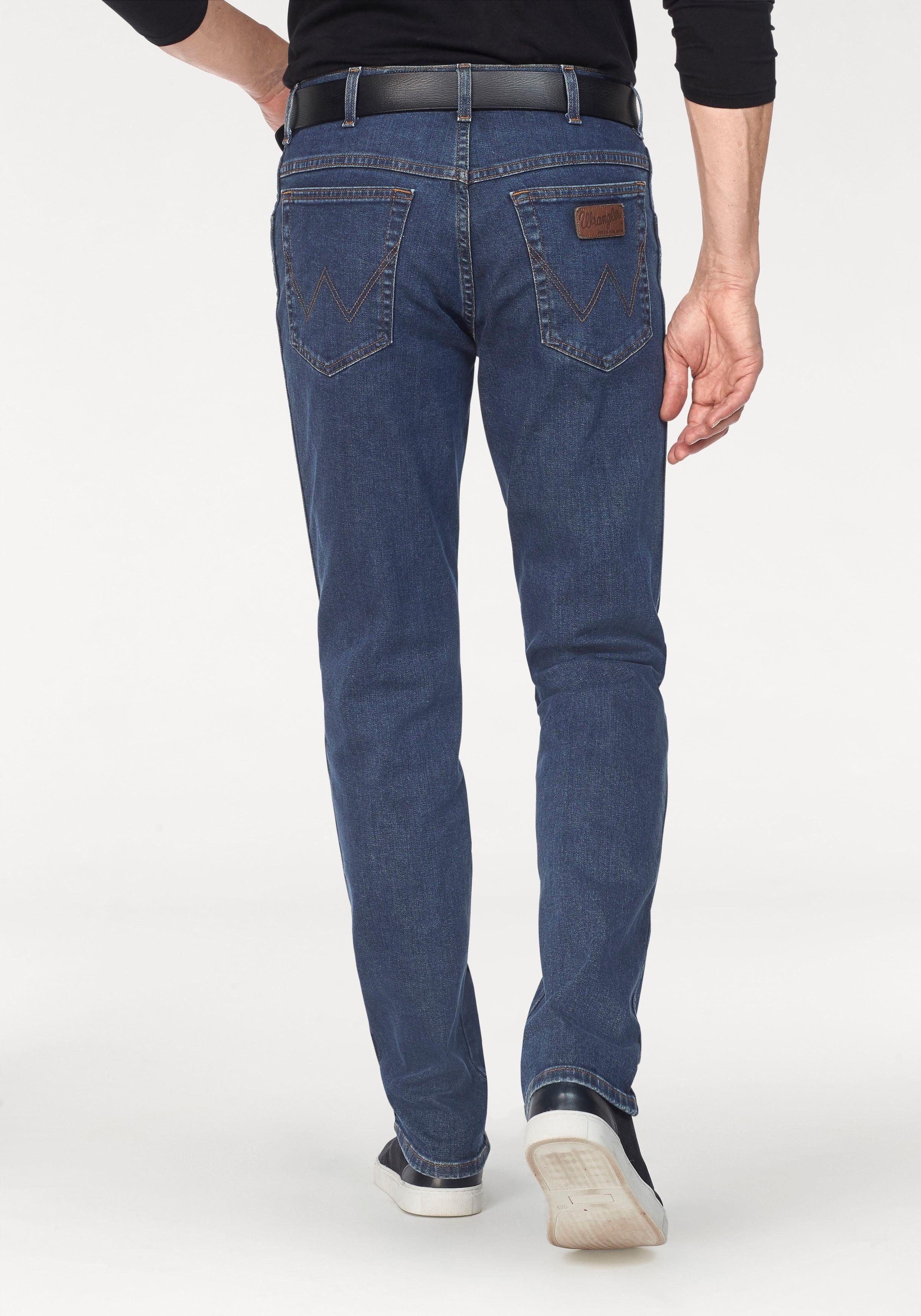 dark-stone Gerade Jeans Wrangler Texas