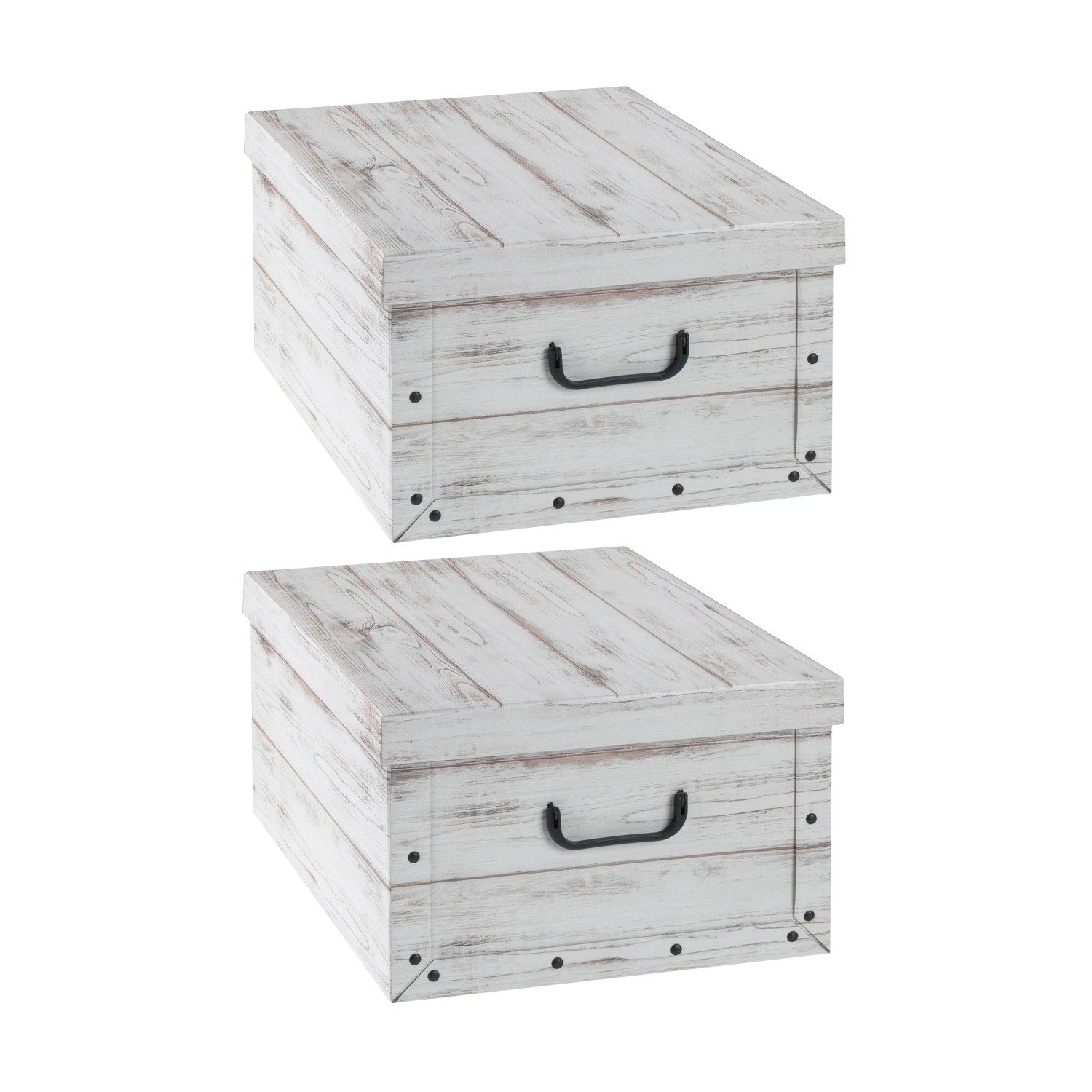 Home4You Aufbewahrungsbox 2er Set, B 51 günstig online kaufen