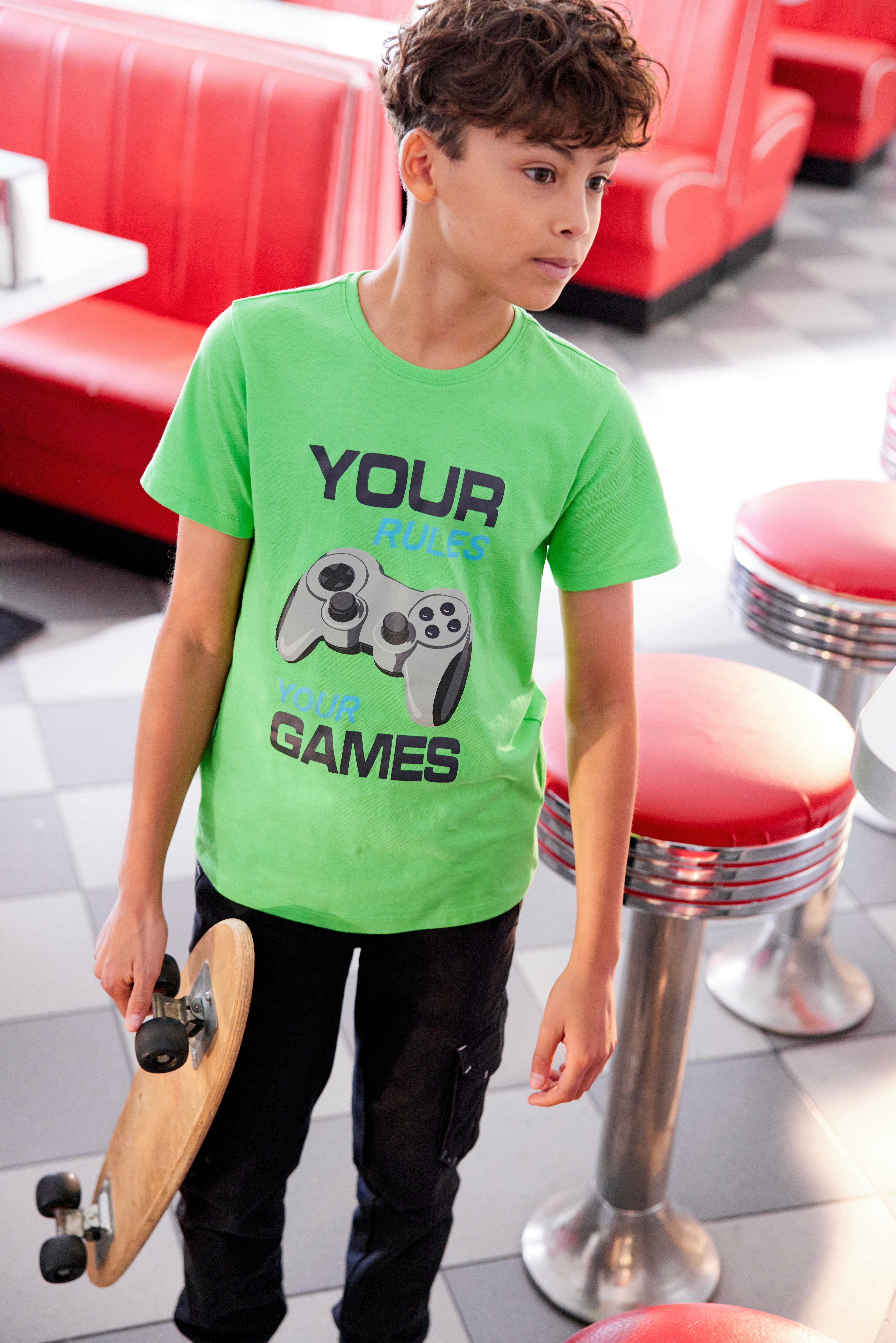 KIDSWORLD T-Shirt YOUR YOUR GAMES RULES