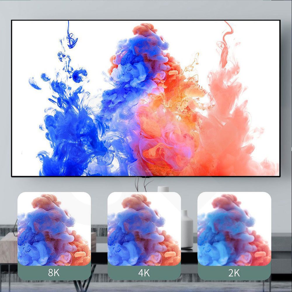 SOONTEC 2.1 High Speed HDMI Kabel, 8K/4K, 48Gbps Ultra HD, HDCP HDMI-Kabel, HDMI, 1/2/3 Meter (100 cm), 8K@60Hz/4K@120Hz