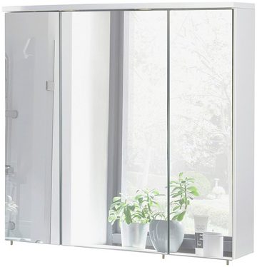 Schildmeyer Spiegelschrank Verona Breite 70 cm, 3-türig, 2 LED-Einbaustrahler, Schalter-/Steckdosenbox