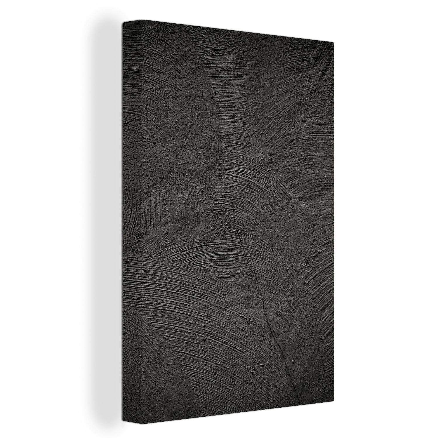 OneMillionCanvasses® Leinwandbild Konkreter Druck - Industriell - Schwarz, günstig online kaufen