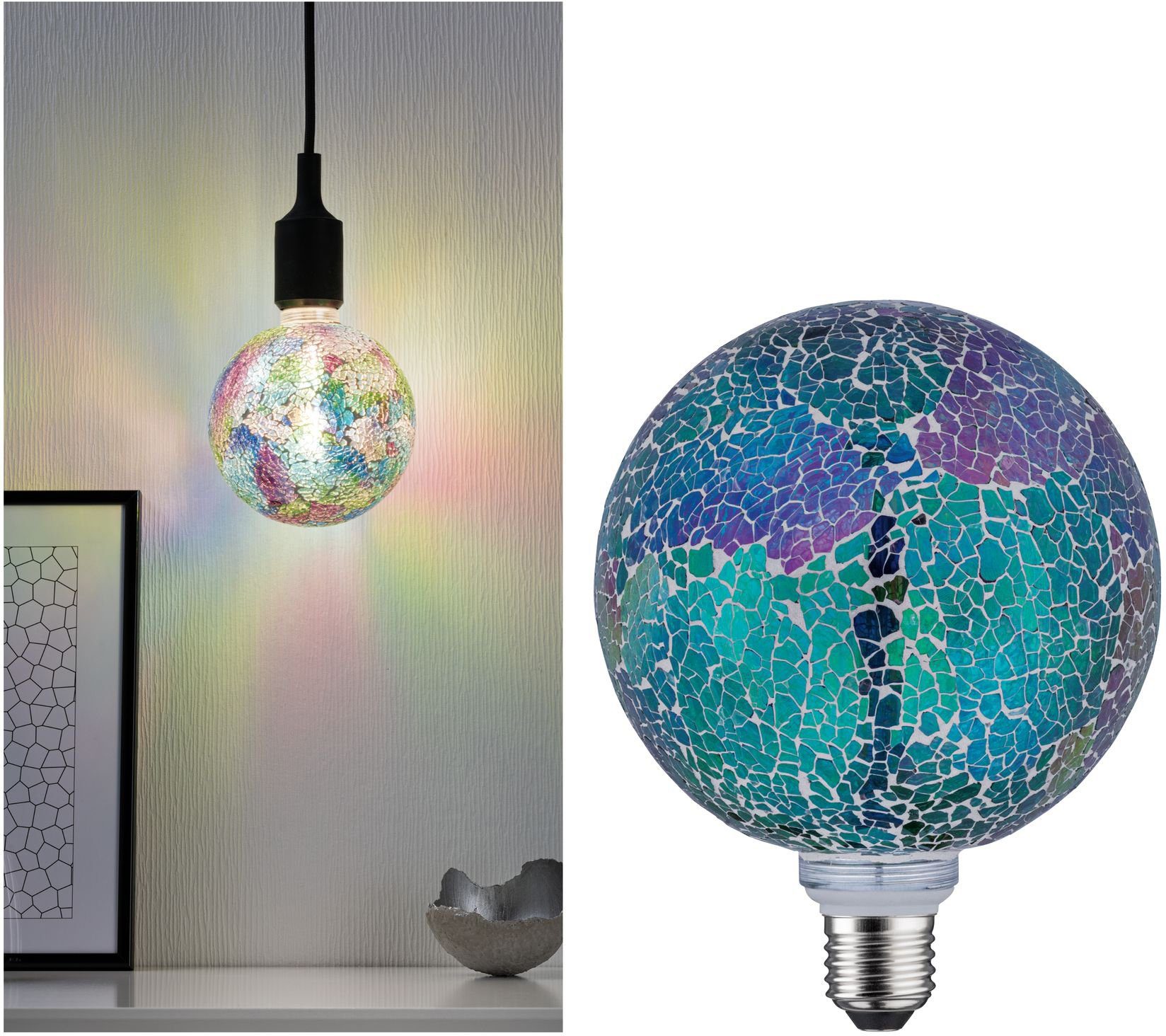 Paulmann »Miracle Mosaic bunt E27 2700K dimmbar« LED-Leuchtmittel, E27, 1  St., Warmweiß online kaufen | OTTO