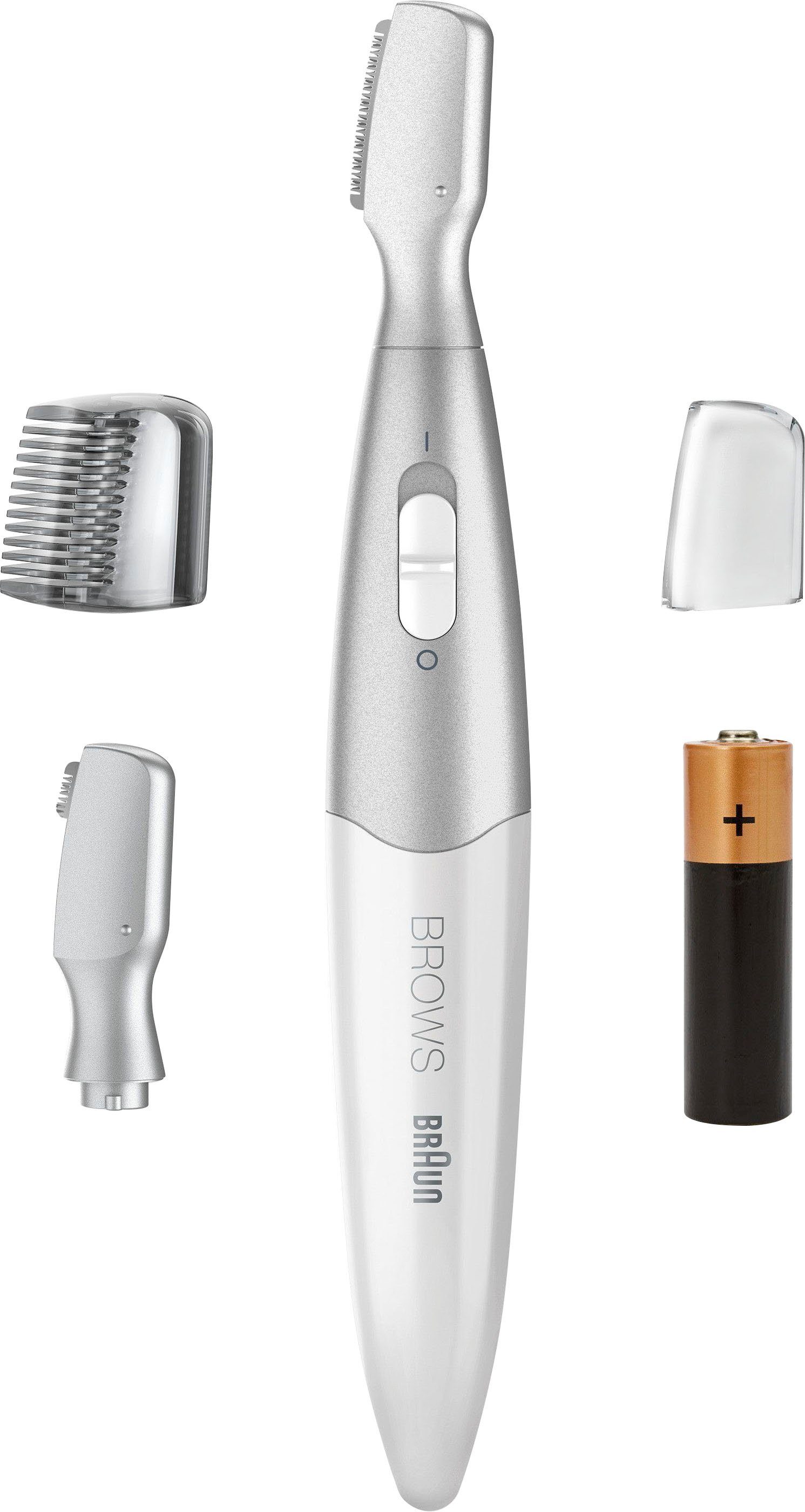 Braun Augenbrauentrimmer FG1106 Augenbrauen-Mini-Präzisionstrimmer, passt in jede Handtasche