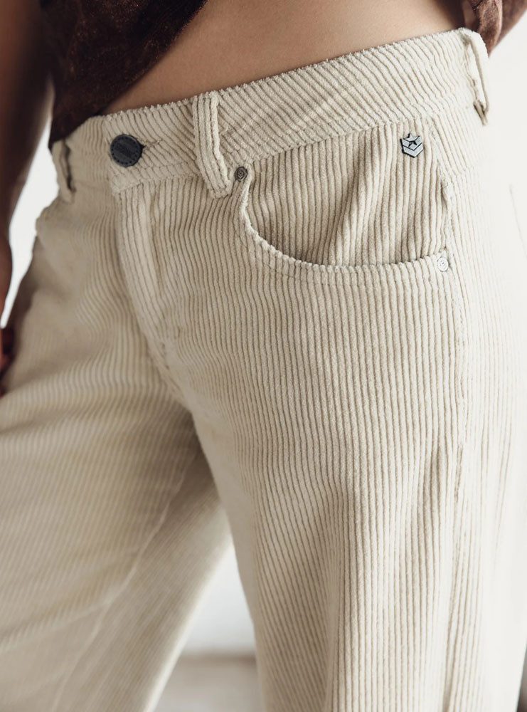 Freeman T. Porter Schlaghose Agatha Veluto Cordhose overcast – Bild 4 von 5