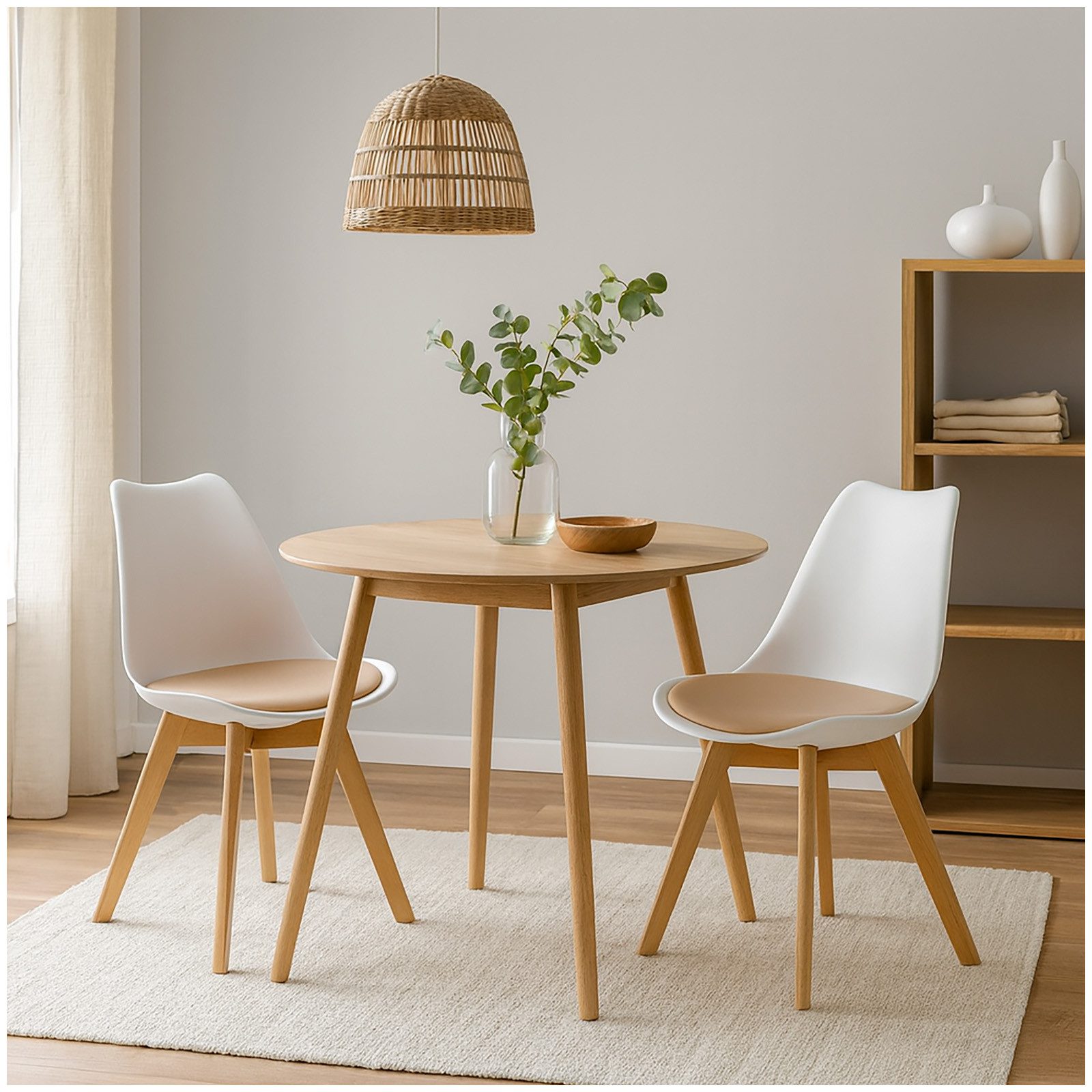 HTI-Living Esszimmerstuhl 2er Set Design-Stühle mit Sitzpolster (Set, 2 St) günstig online kaufen