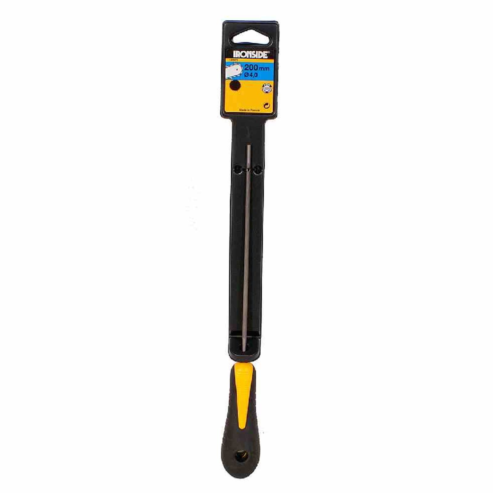 IRONSIDE Sägekettenschärfgerät Kettensägefeile 150x4 Kettenschärfer Schärfgerät Kettensäge Sägefeile