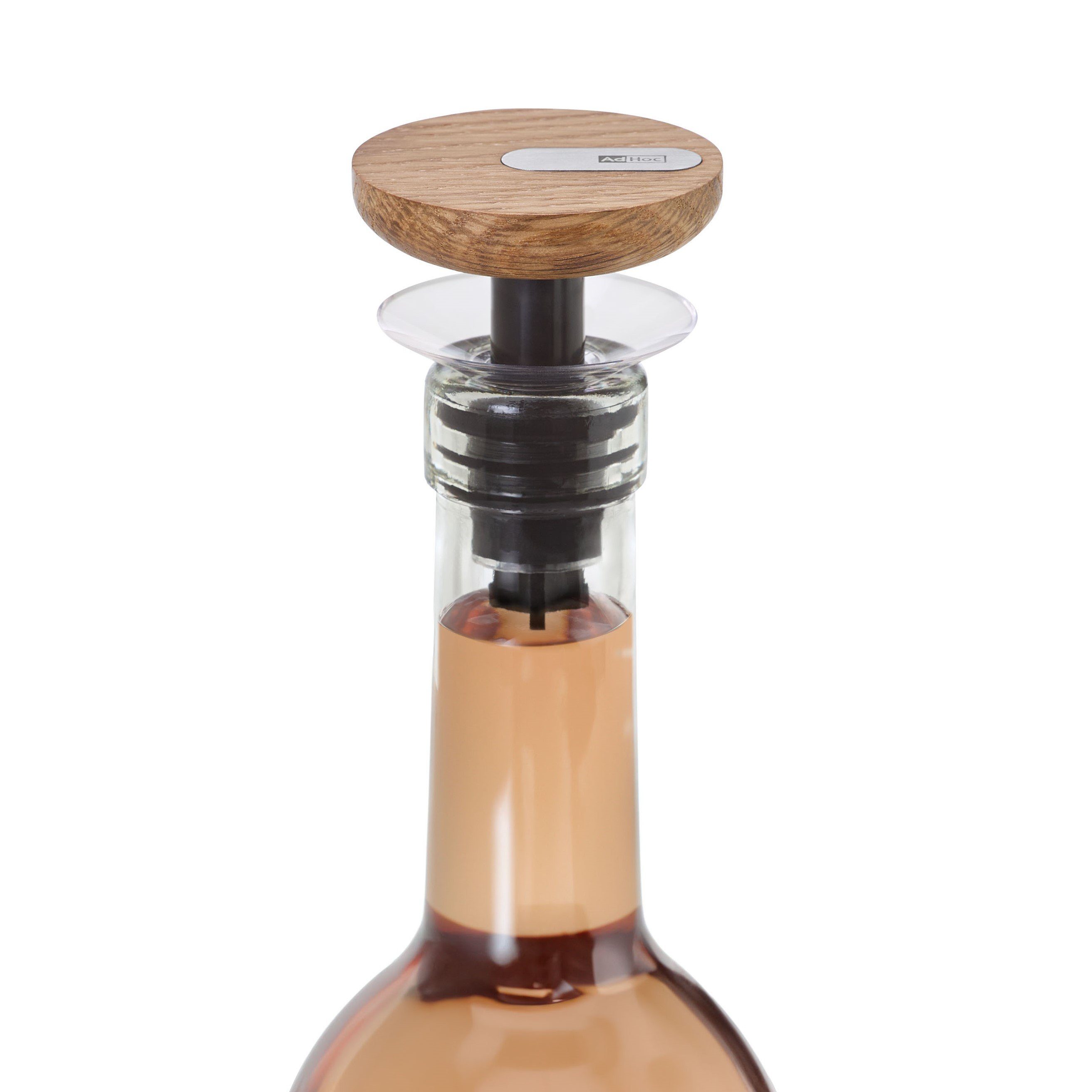 AdHoc Flaschenausgießer CasQ, 1-St., tropfenfreier Verschluss & sicherer Verschluss in Einem