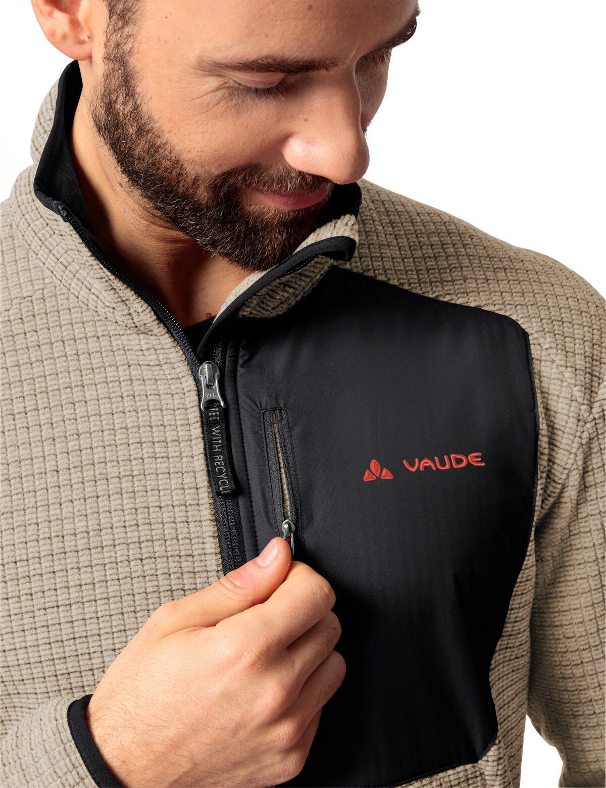 VAUDE Outdoorjacke Men's Neyland kompensiert linen Jacket Klimaneutral (1-St) Fleece