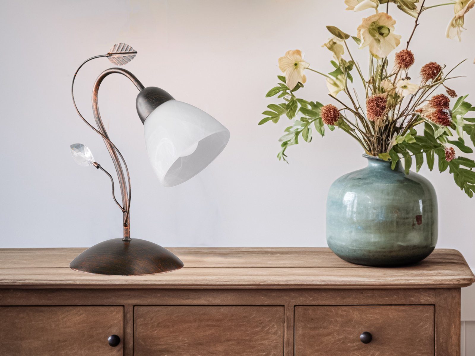 TRIO Leuchten LED Nachttischlampe, LED wechselbar, Warmweiß, Tischbeleuchtu günstig online kaufen