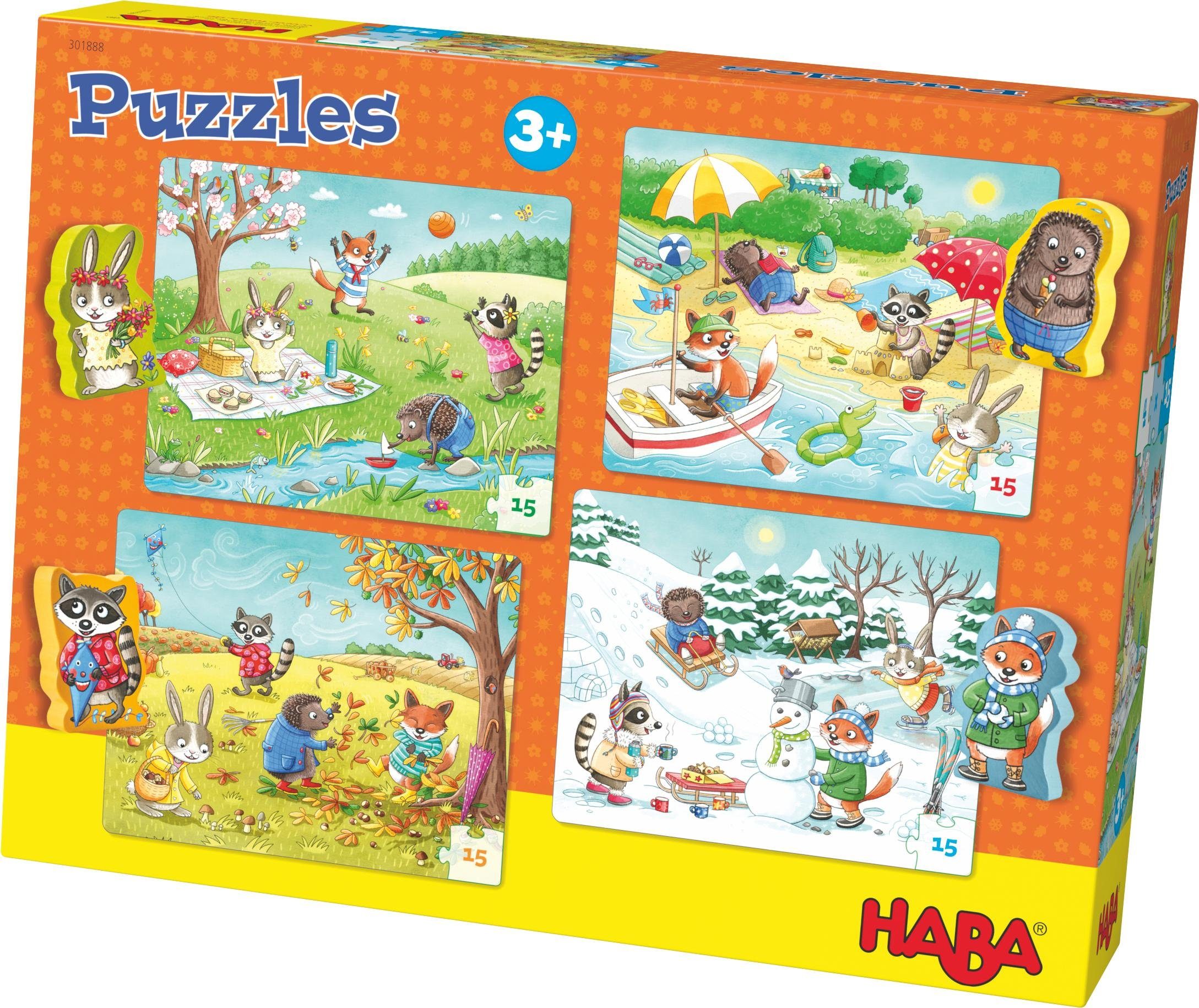Haba Puzzle Jahreszeiten, 60 Puzzleteile günstig online kaufen