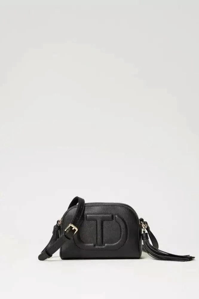 TWINSET Shopper Kleine Umhängetasche aus Kalbsnappalederimitat