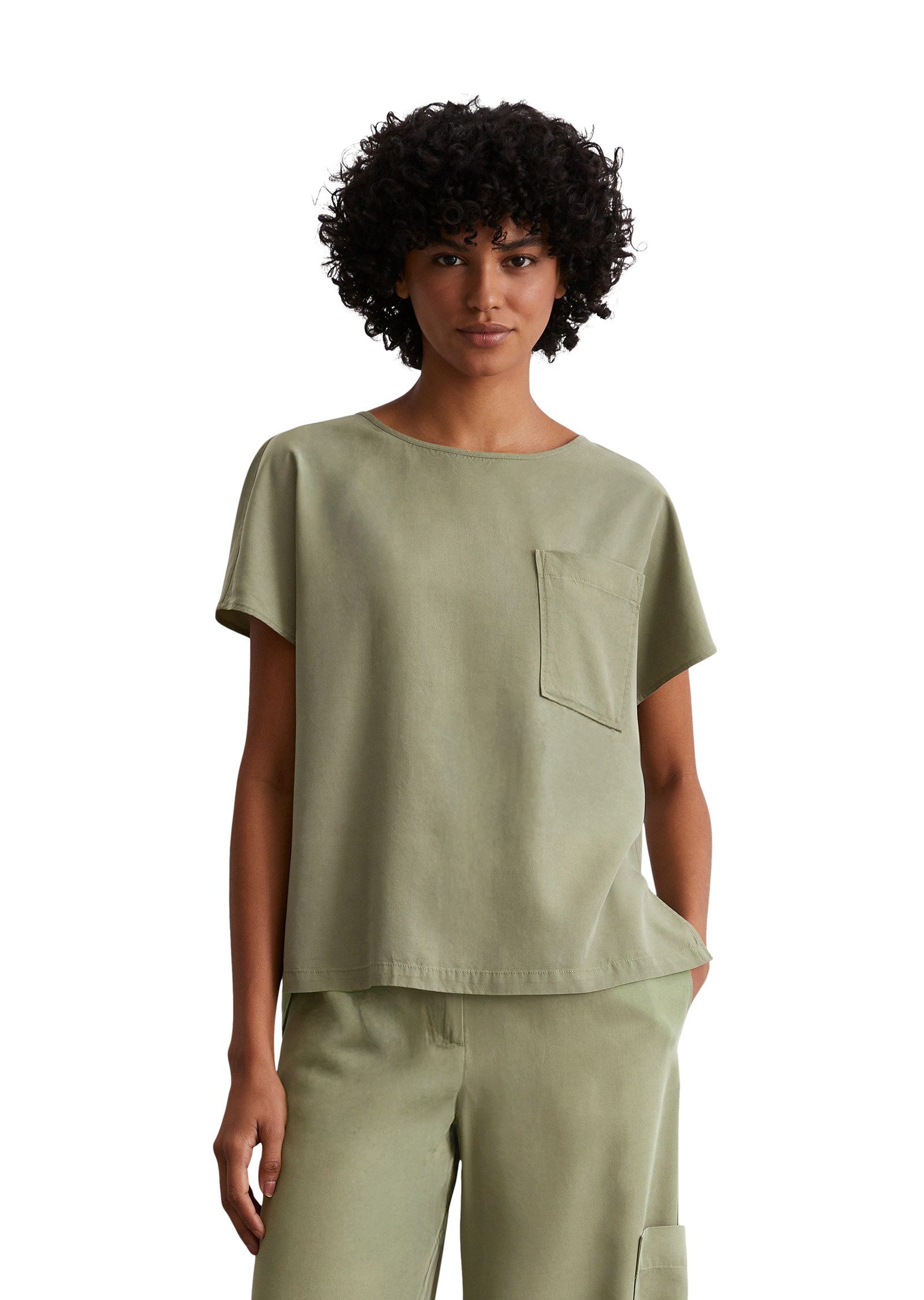 Marc O'Polo Kurzarmbluse aus TENCEL™ Lyocell günstig online kaufen