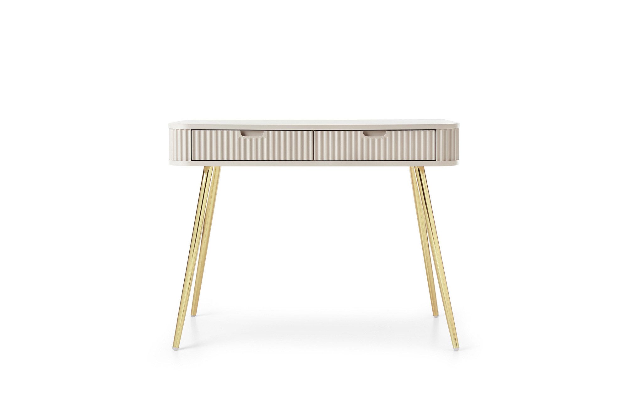 MOEBLO Konsolentisch Hosta (Konsole mit Schubladen, Frisiertisch, Schminktisch, Kosmetiktisch), 103x80x49